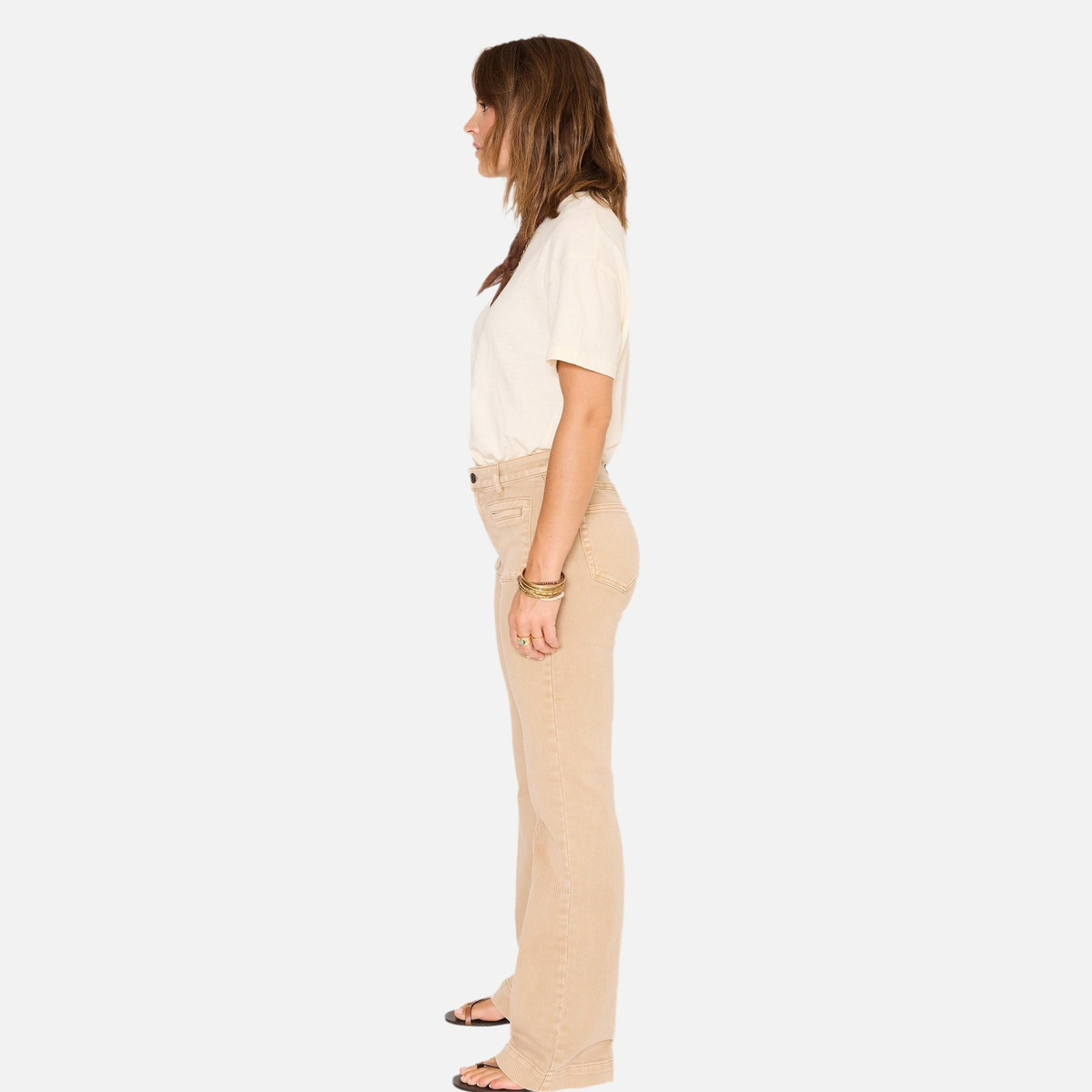 Jean THE DIANA PACIFIC DRILL beige, MKT STUDIO