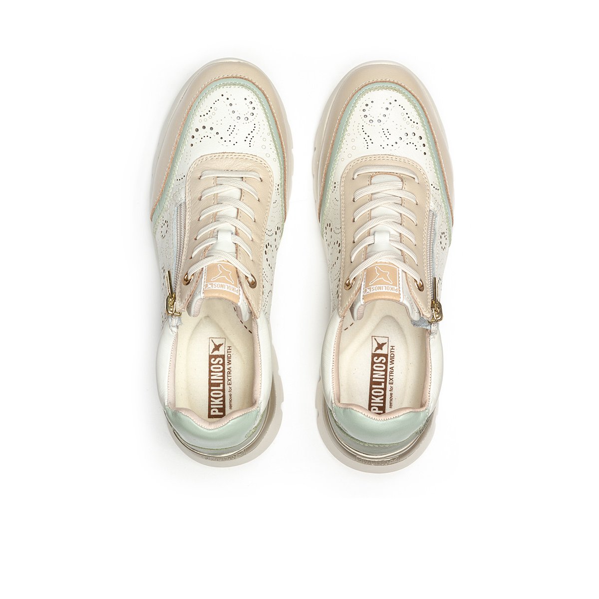 Baskets cuir Cantabria off white, PIKOLINOS