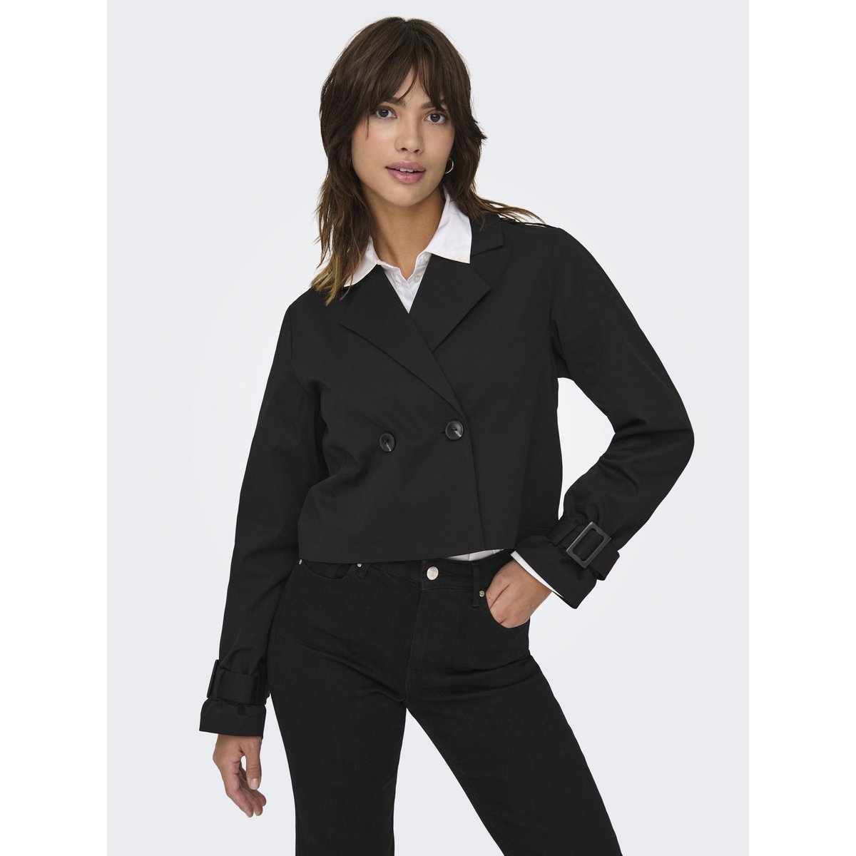 Trench Coat noire - black, ONLY