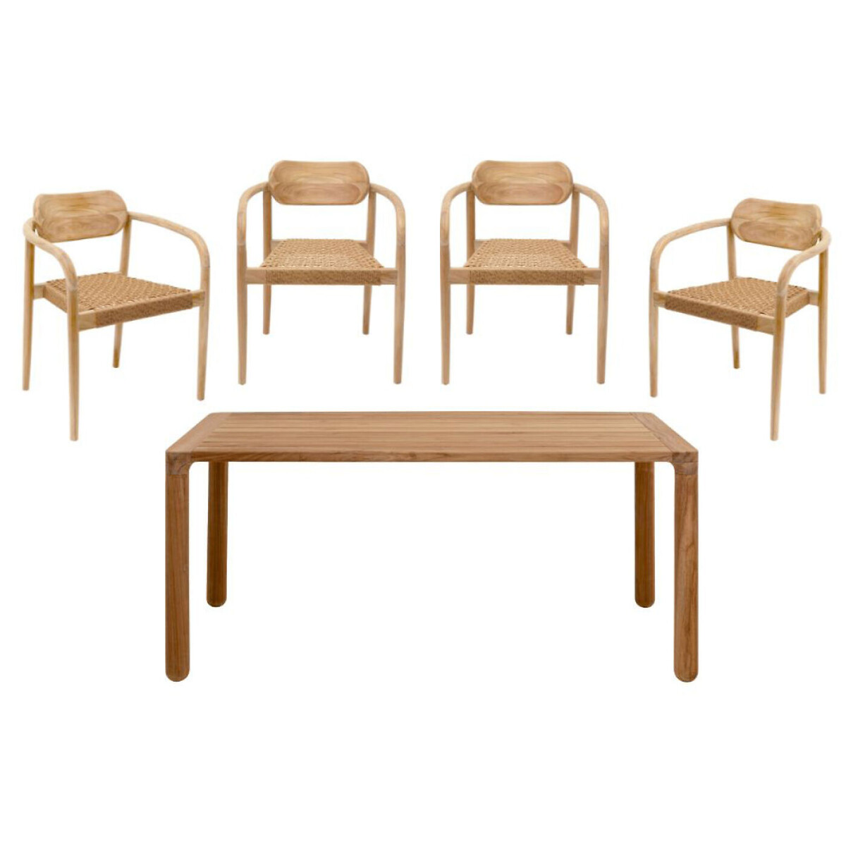 Ensemble jardin Bella marron (5/pcs) marron, KARE DESIGN