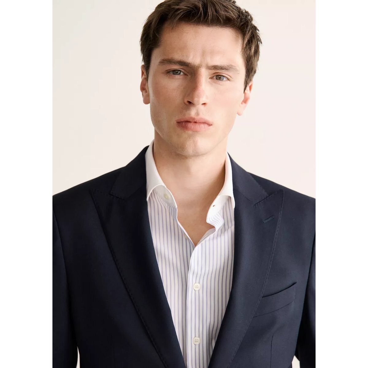 Veste de costume Venise 100 % laine bleu marine, MANGO MAN