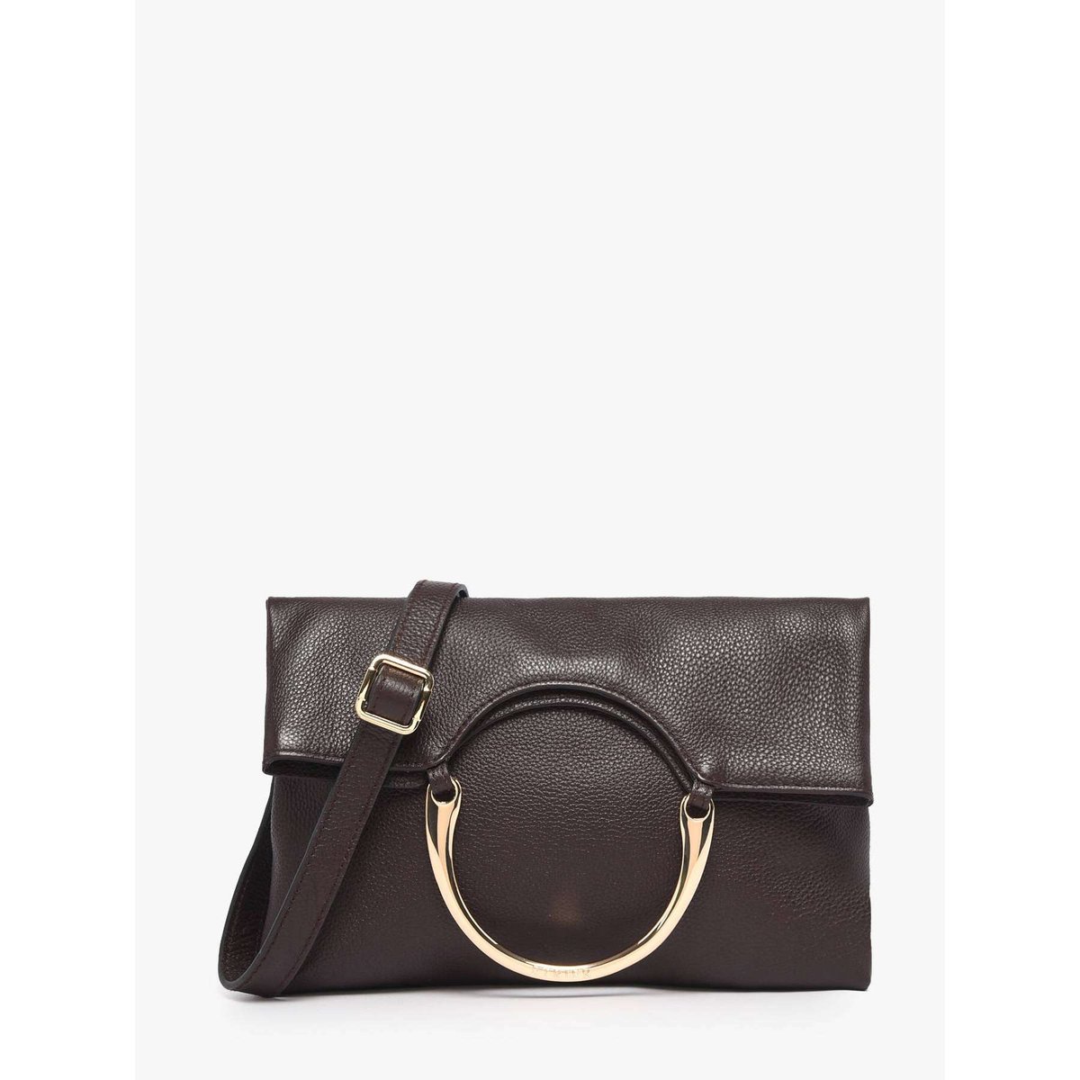 Sac bandoulière Tradition cuir chocolat, ETRIER
