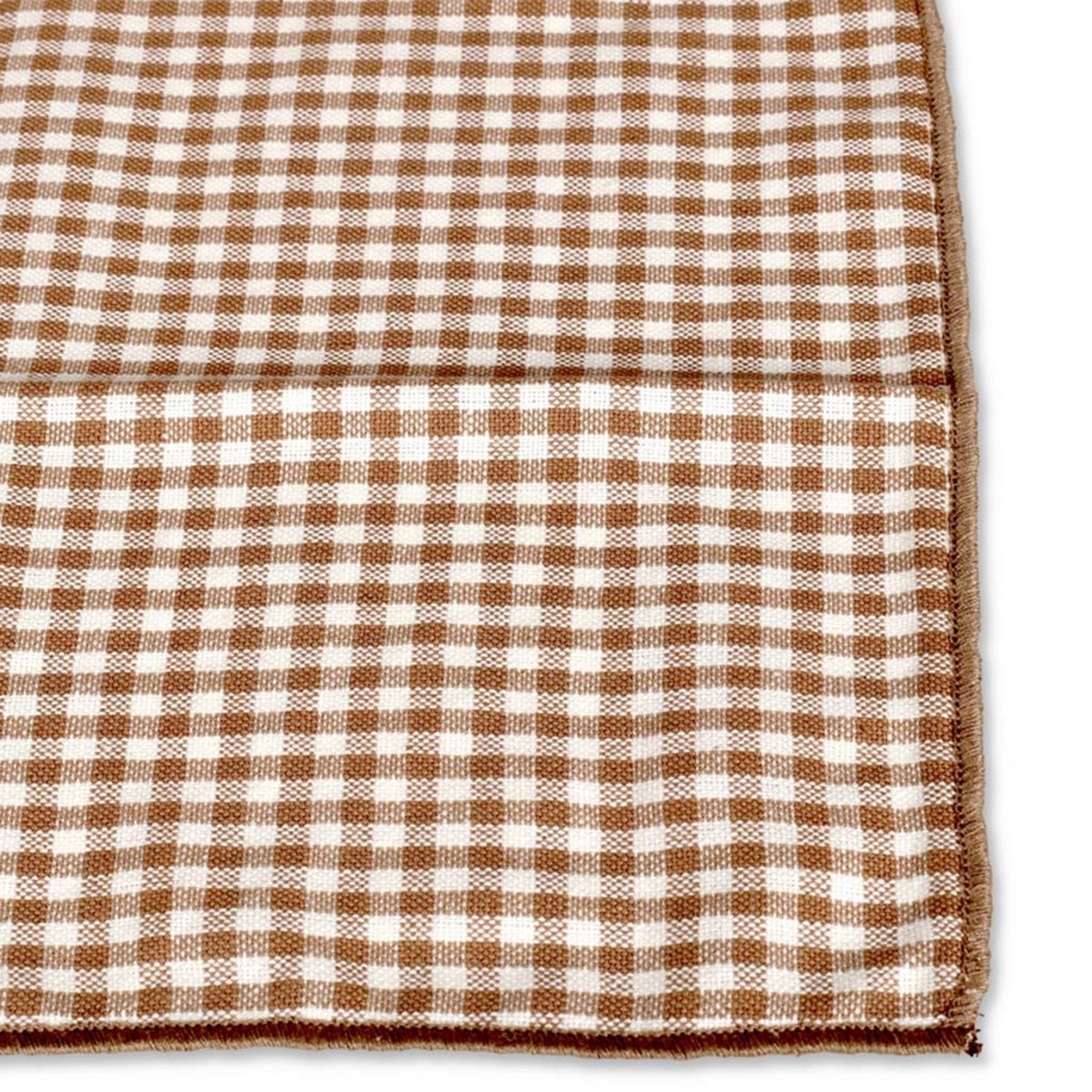 Set de table vichy 100% coton sable, OPJET