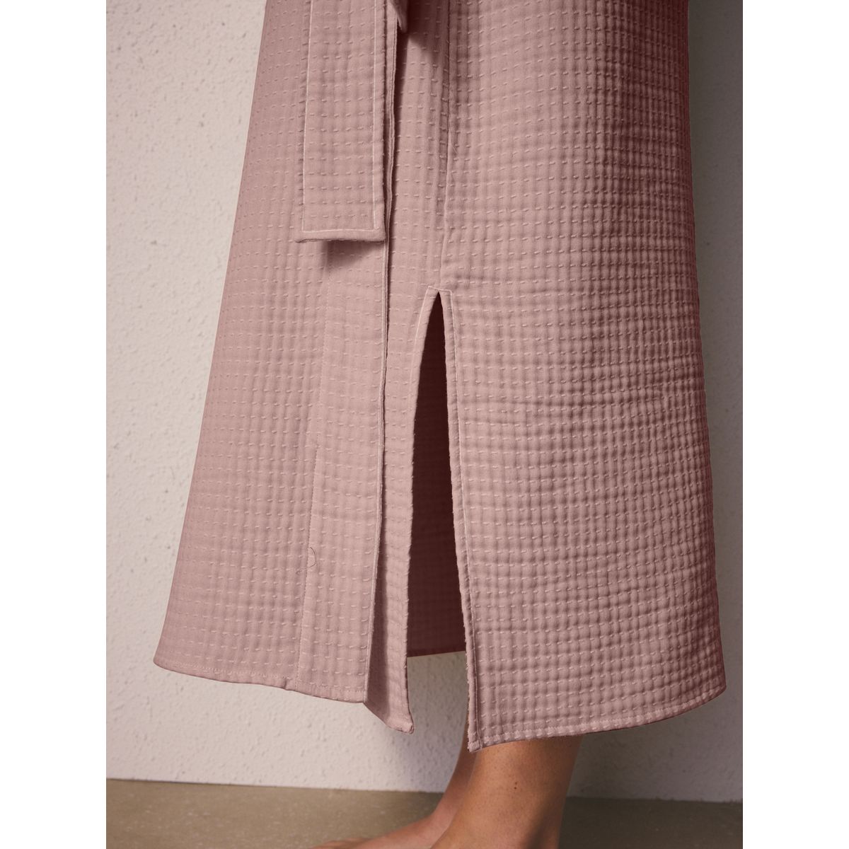 Robe de chambre léger en maille gaufrée avec liens rose mauve, NEXT