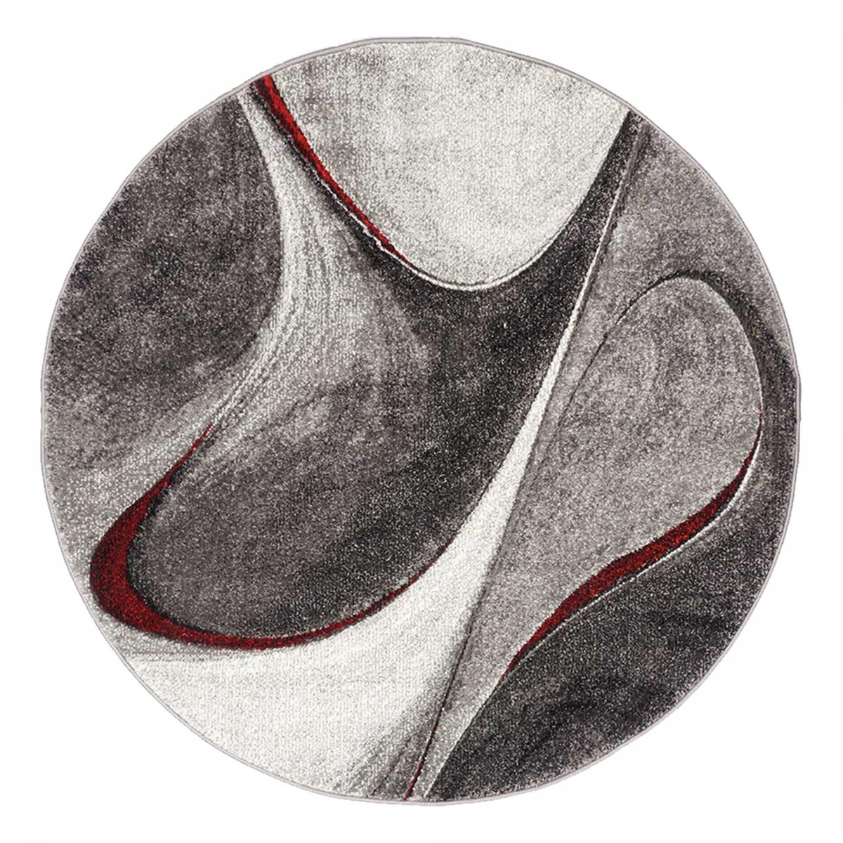 Tapis salon et chambre tissé motif géométrique LYN8 MADILA rouge, UN AMOUR DE TAPIS