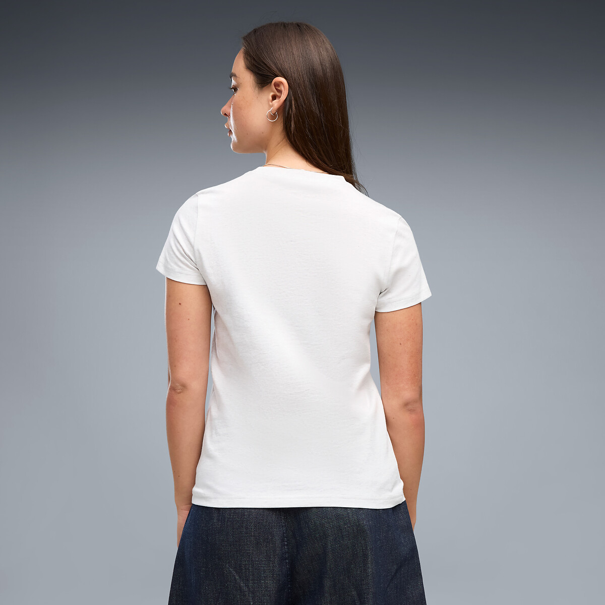 T-Shirt mit rundem Ausschnitt weiss, PUMA