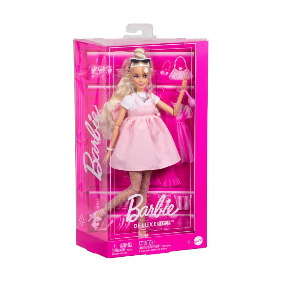 Barbie Deluxe Style Poupée mannequin Blonde multicolore, MATTEL