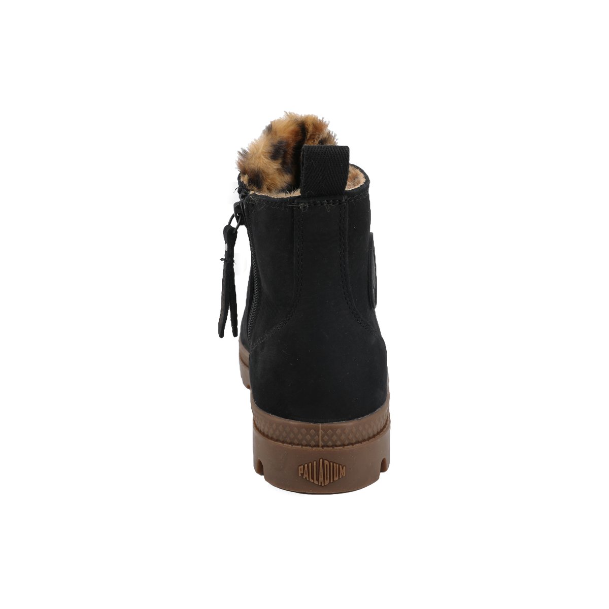 Baskets montantes en cuir PAMPA HI ZIP WL WILD noir-black, PALLADIUM
