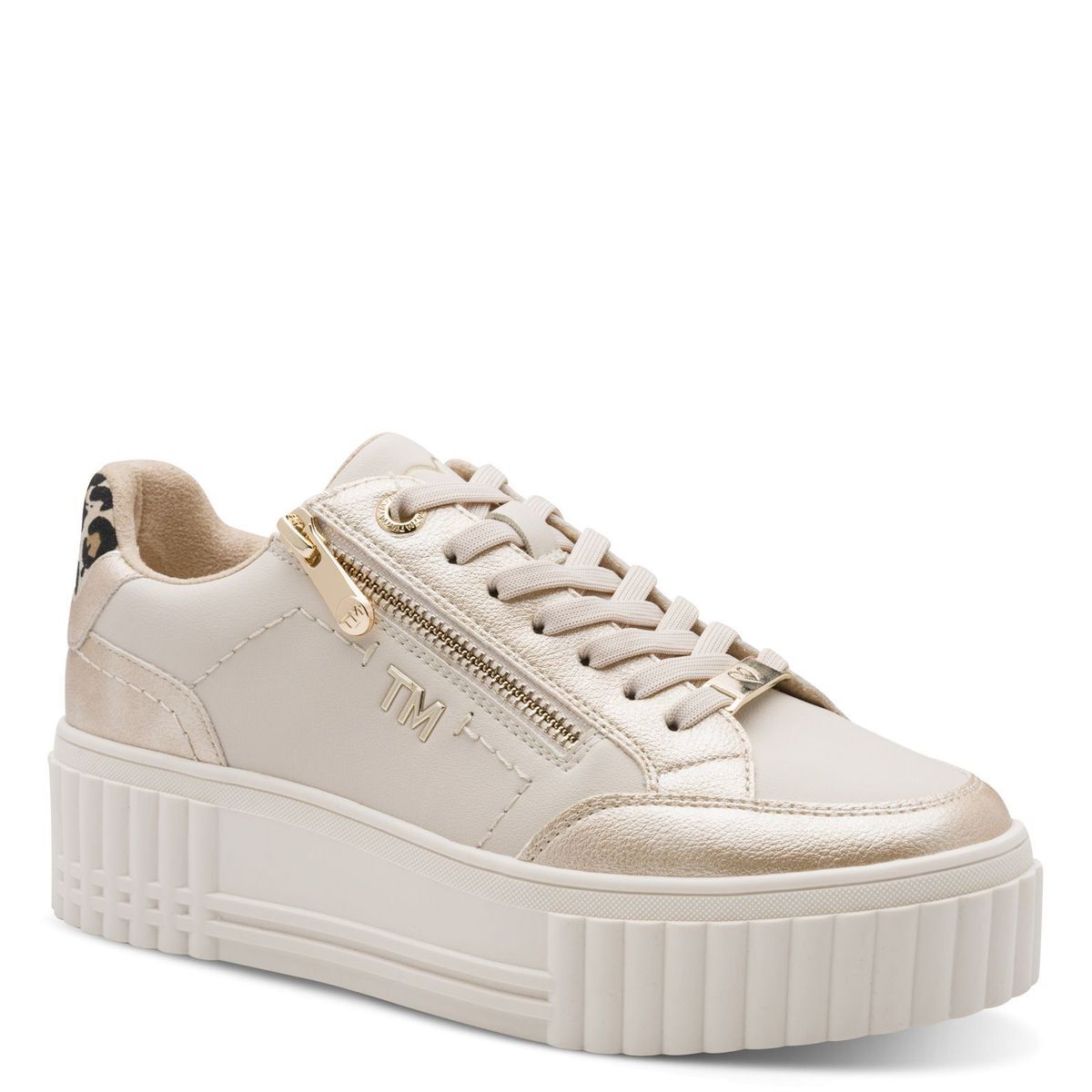 Basket à talon beige crème, MARCO TOZZI