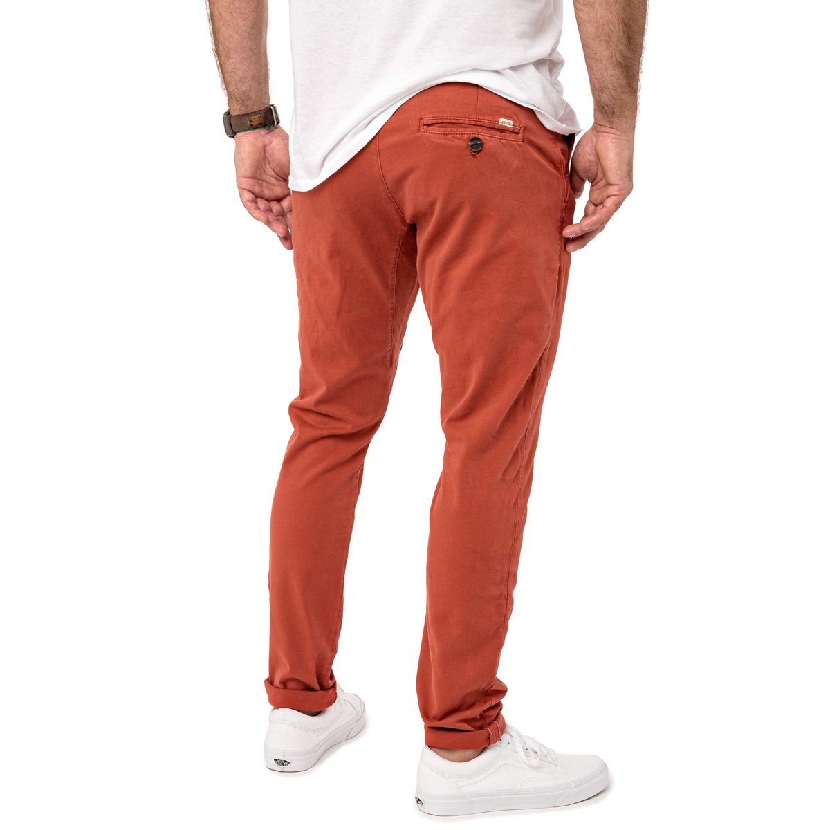 PANTALON CHINO CHERRY rouge, PULLIN