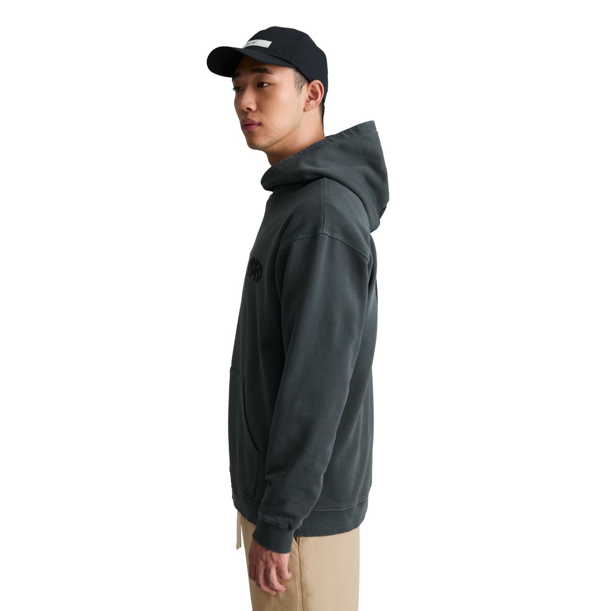 Hoodie relaxed en coton recyclé bleu foncé, MARC O’POLO DENIM