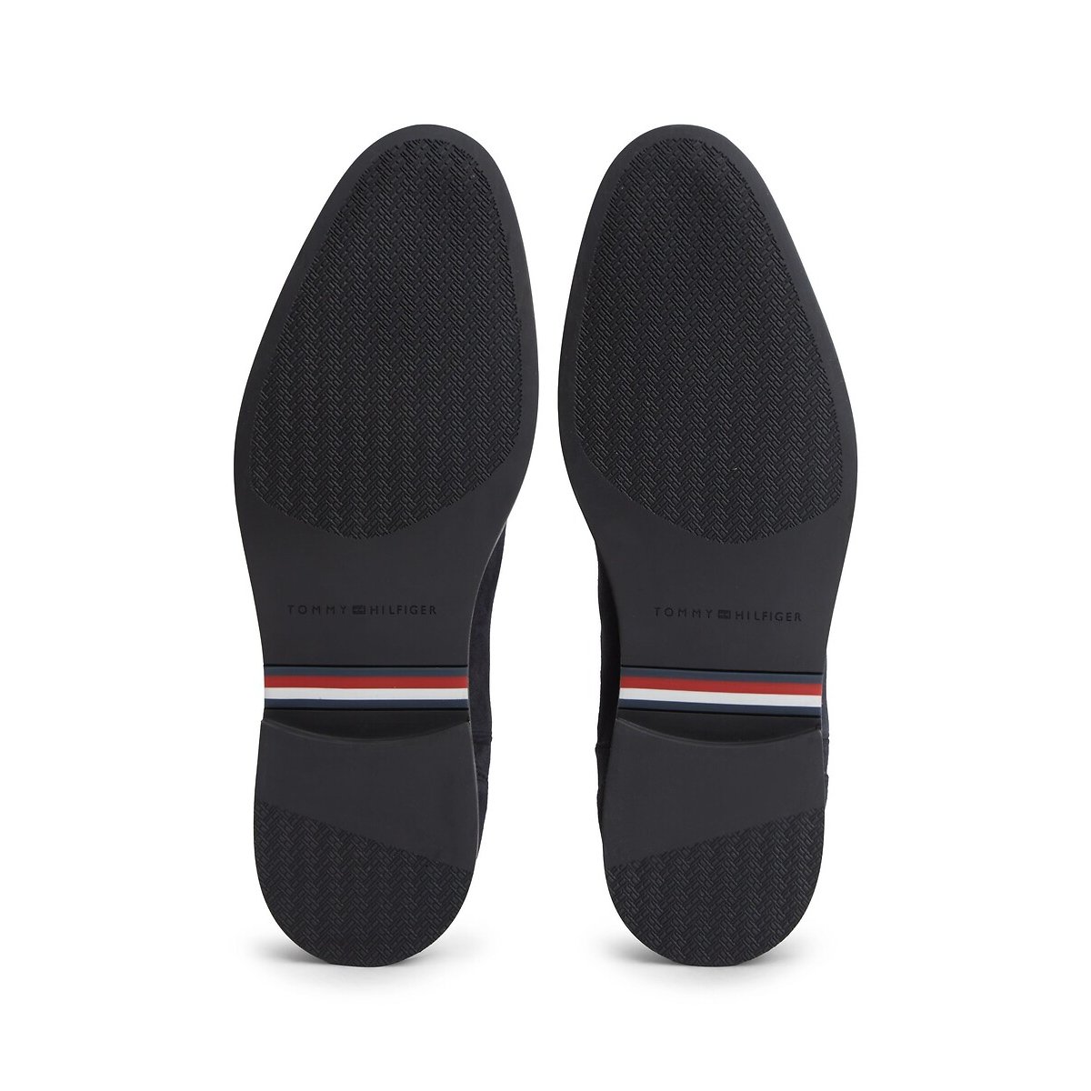 Bottines chelsea en cuir suède bleu marine, TOMMY HILFIGER