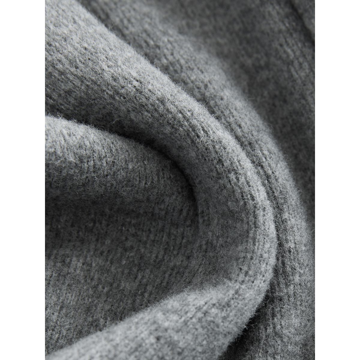 Pantalon ample en maille côtelée douce gris anthracite, NEXT