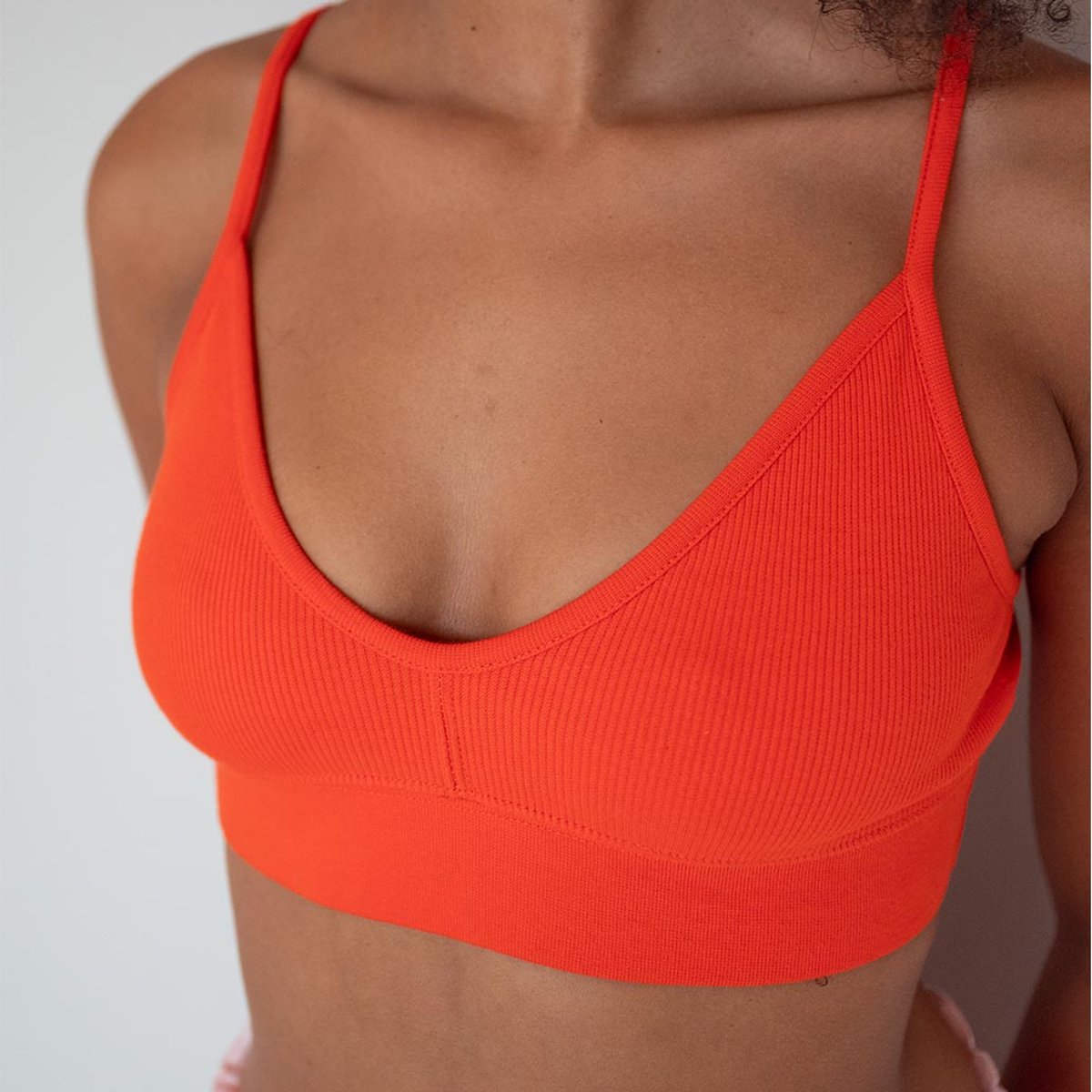 Brassière coton uni rouge, WE ARE JOLIES