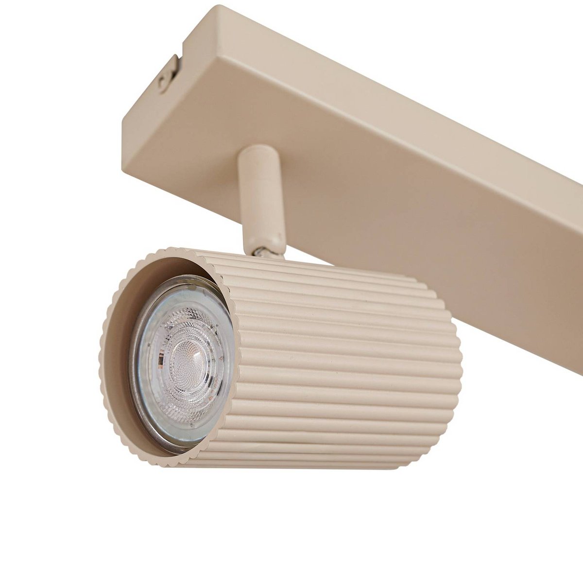 Spot en aluminium moderne, Kardis beige, LINDBY