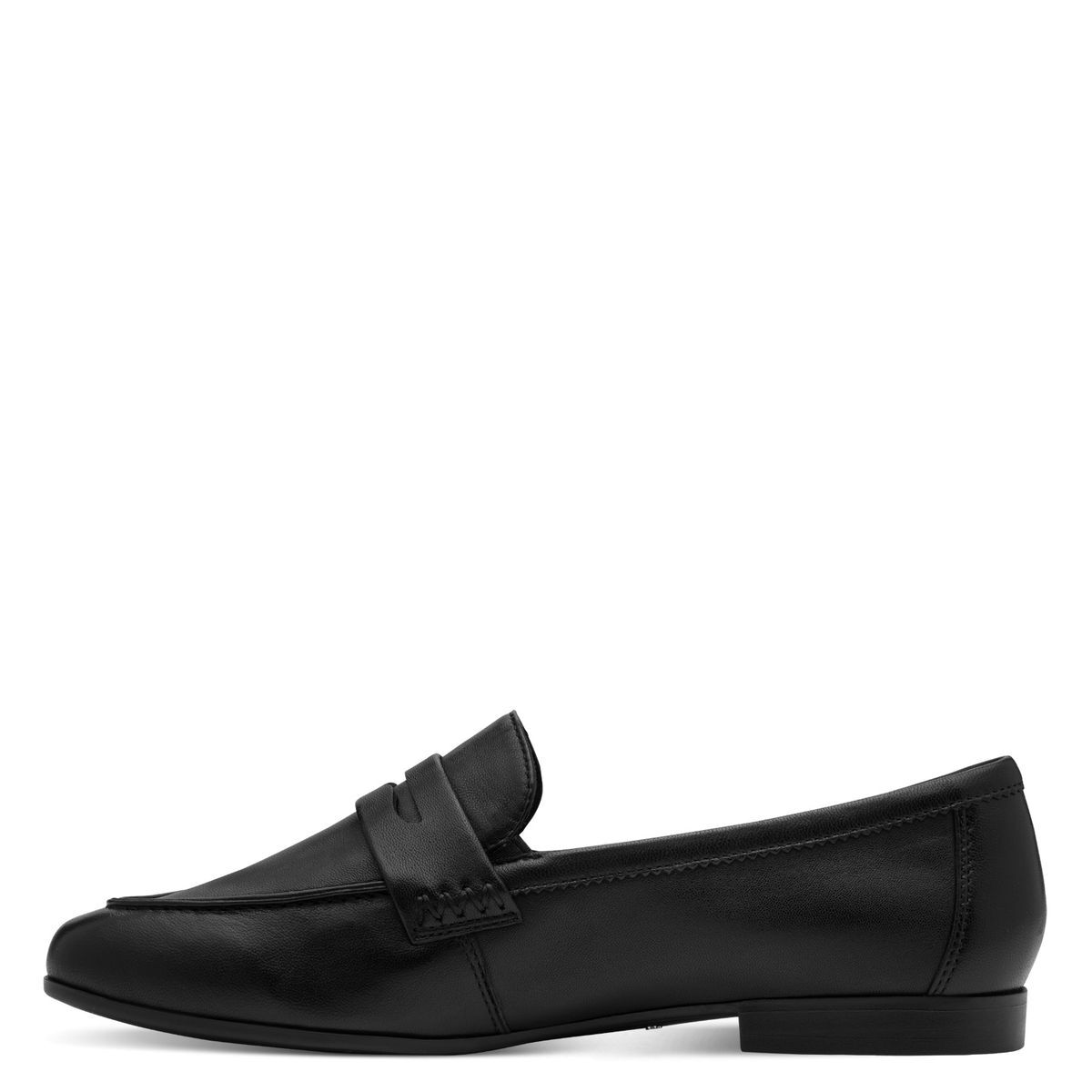 Slipper en cuir noir cuir, TAMARIS
