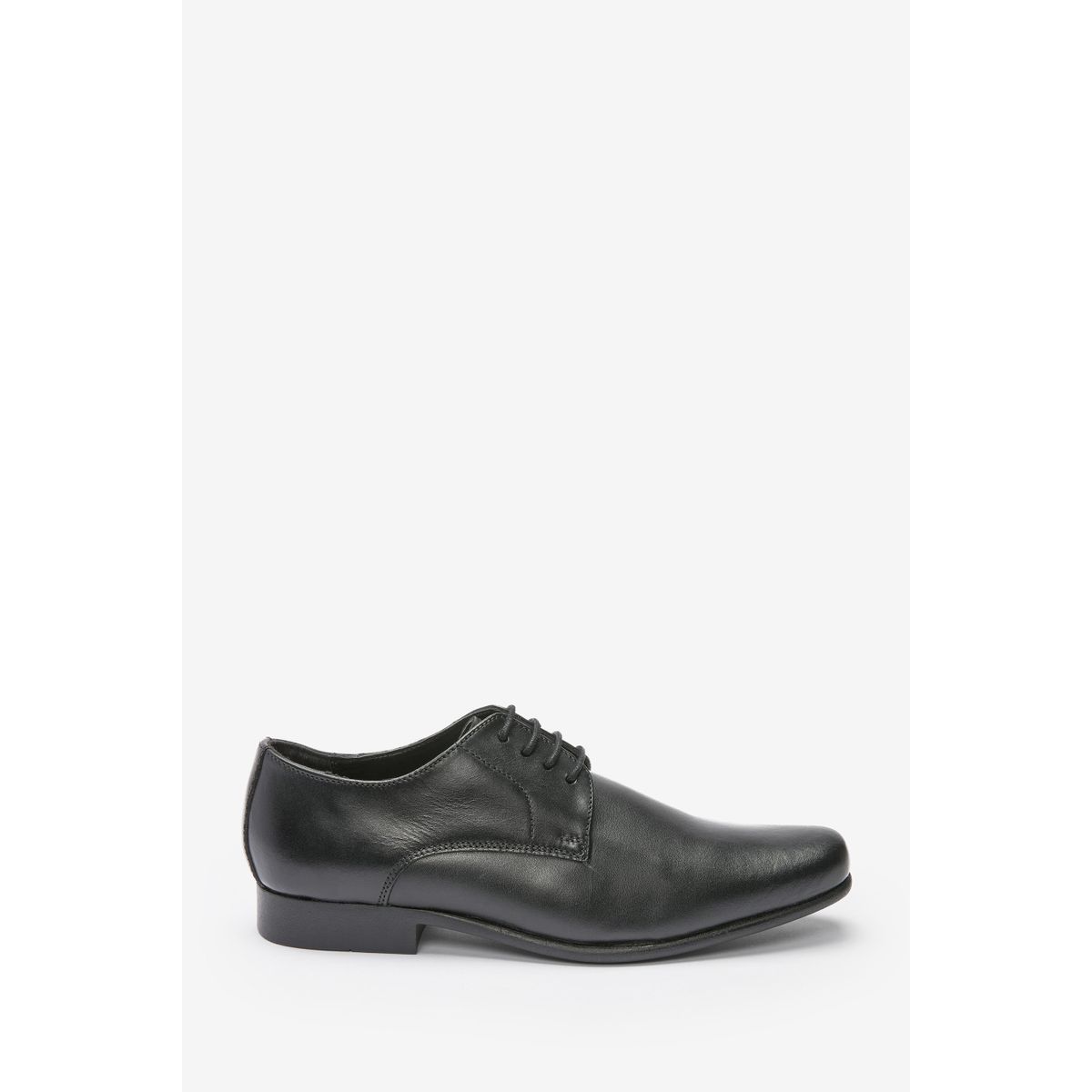 Chaussures En Cuir À Lacets noir, NEXT