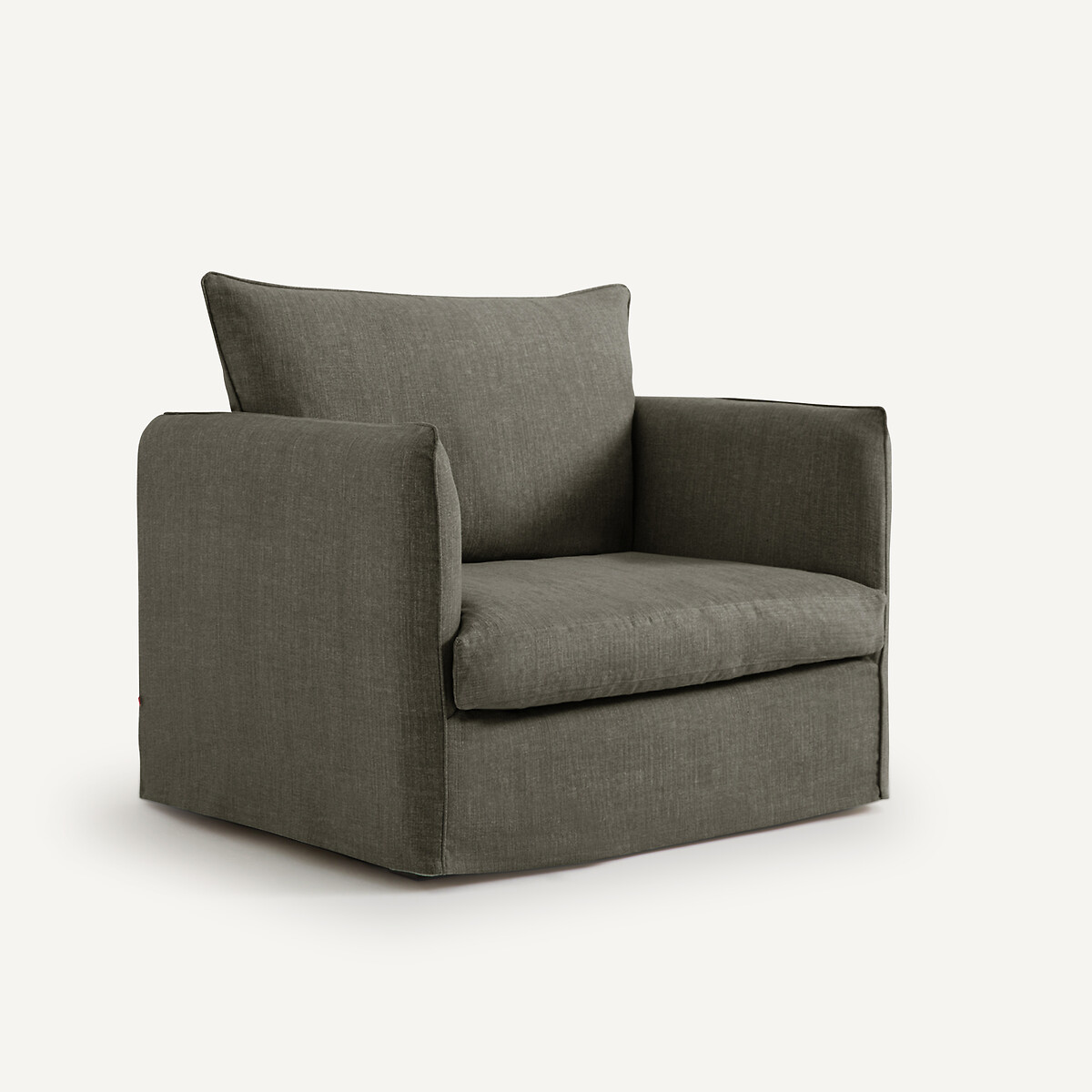 Fauteuil coton/lin, Néo Chiquito ecorce, AM.PM