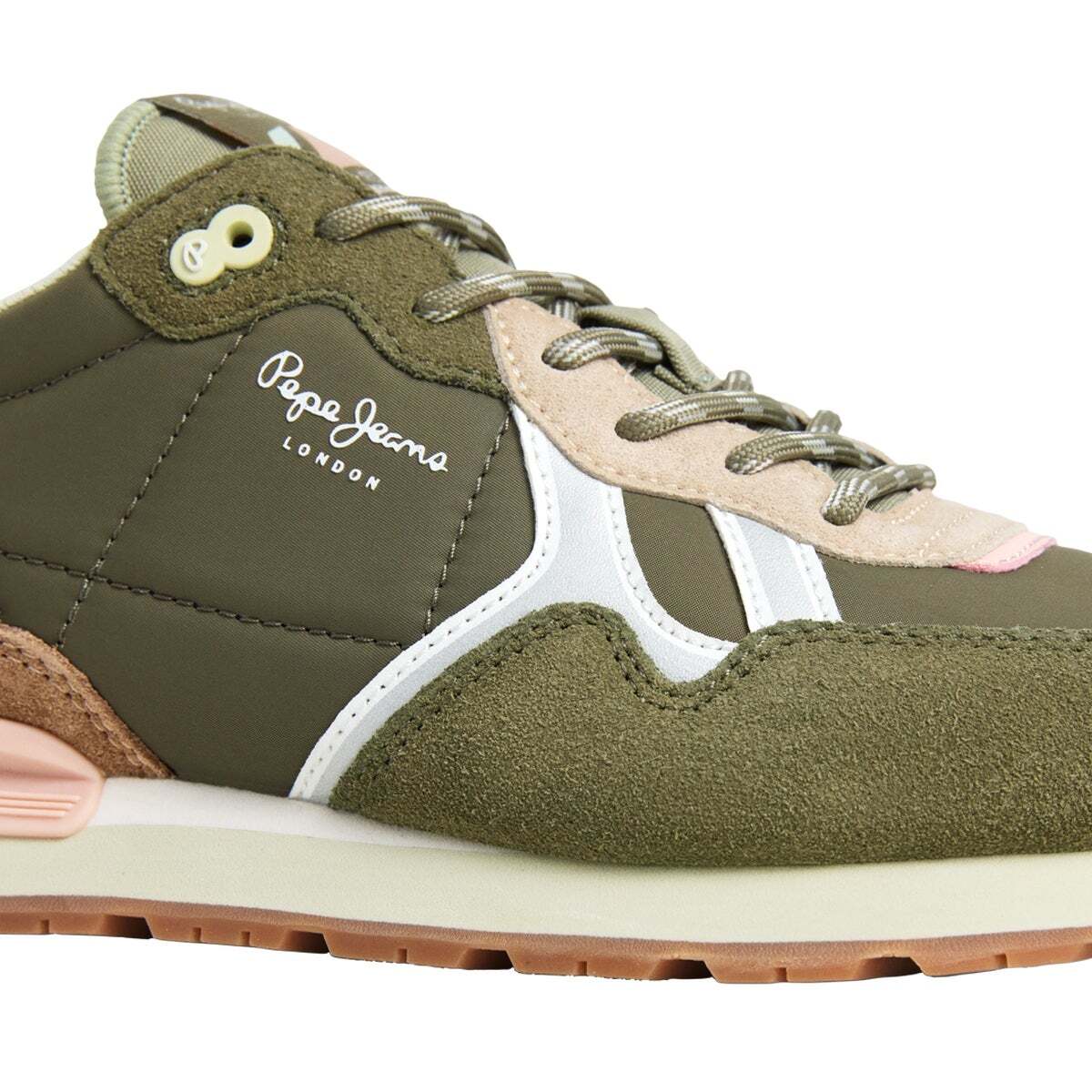 Brit - Baskets De Running Rétro vert foncé, PEPE JEANS