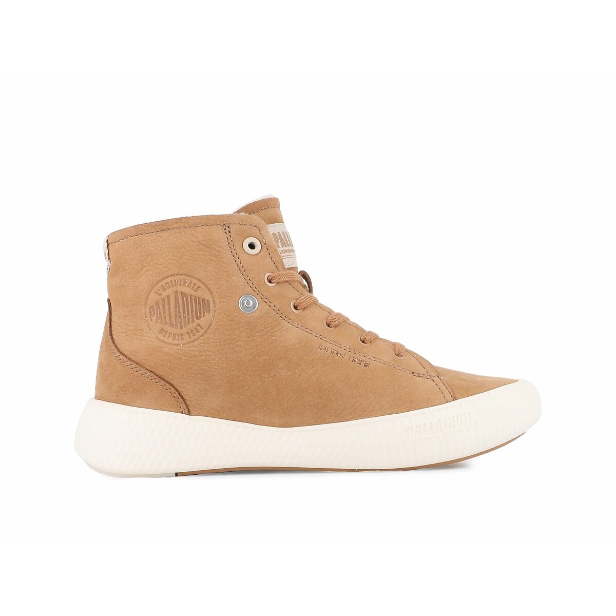 Baskets hautes fourrées en cuir Pallanova Chukka camel, PALLADIUM
