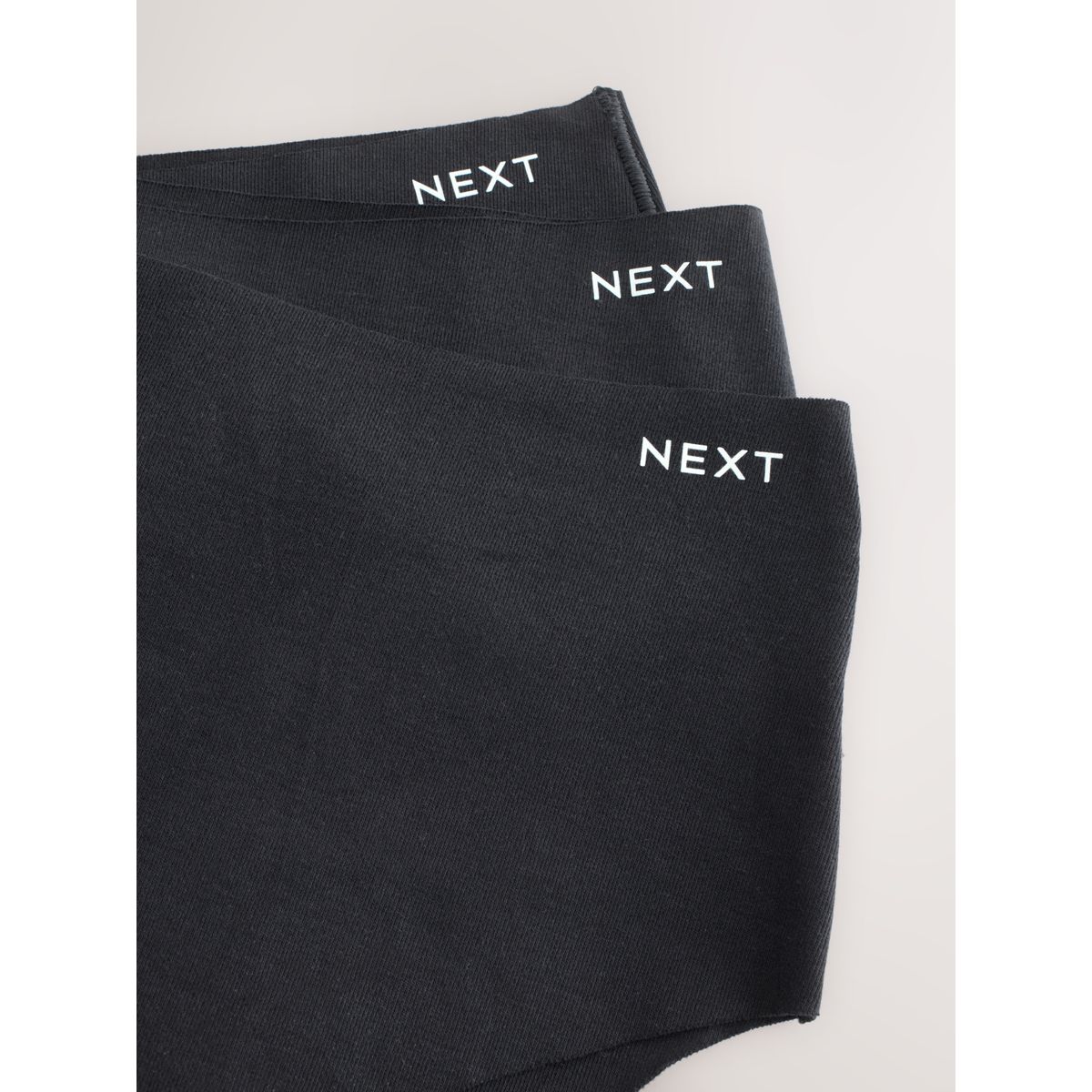 Culotte invisible coton, lot de 3 noir, NEXT