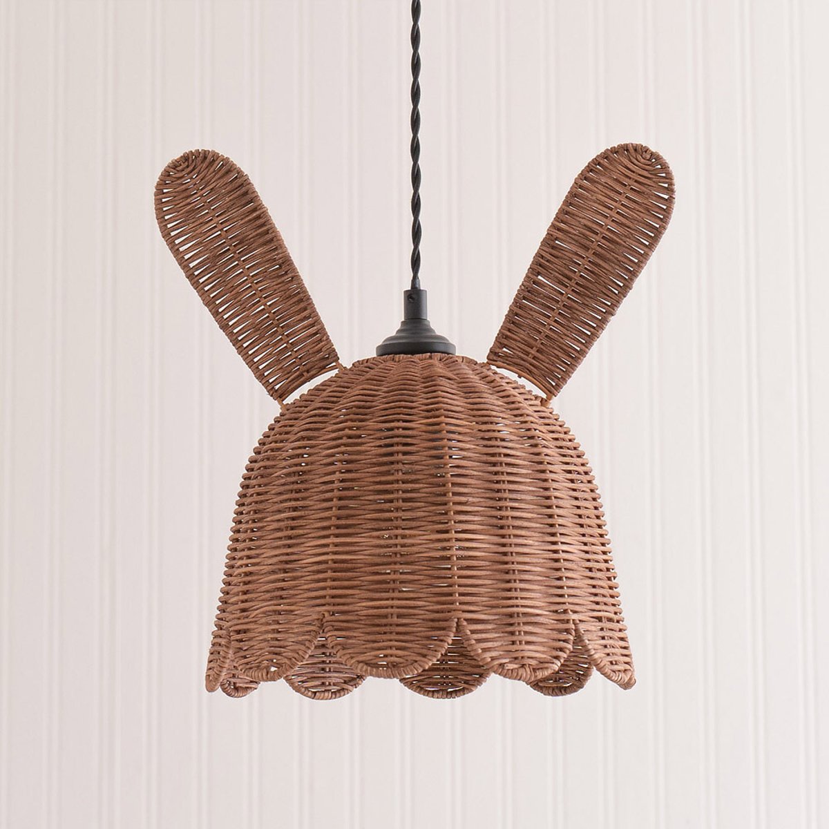 Belle Natural Rattan Bunny Rabbit Easy Fit Shade brown , SO'HOME