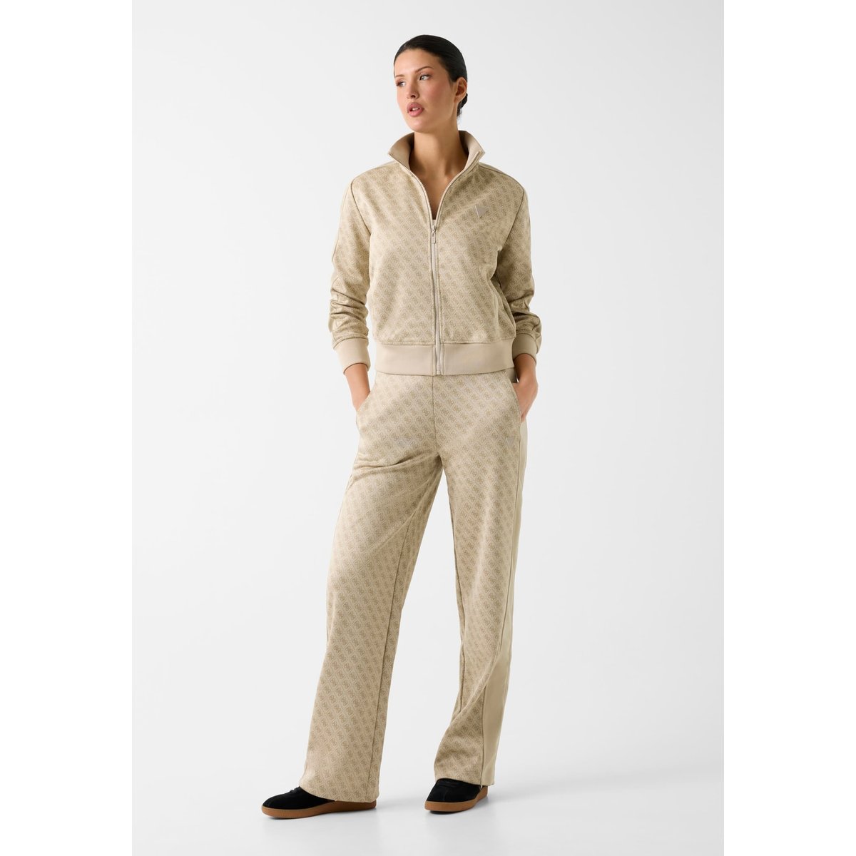 Pantalon Large Logo gris multi, GUESS