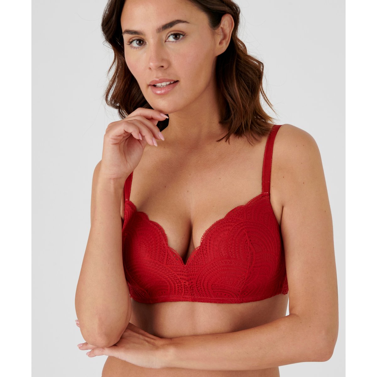 Soutien-gorge sans armatures DIANA rouge piment, DAMART