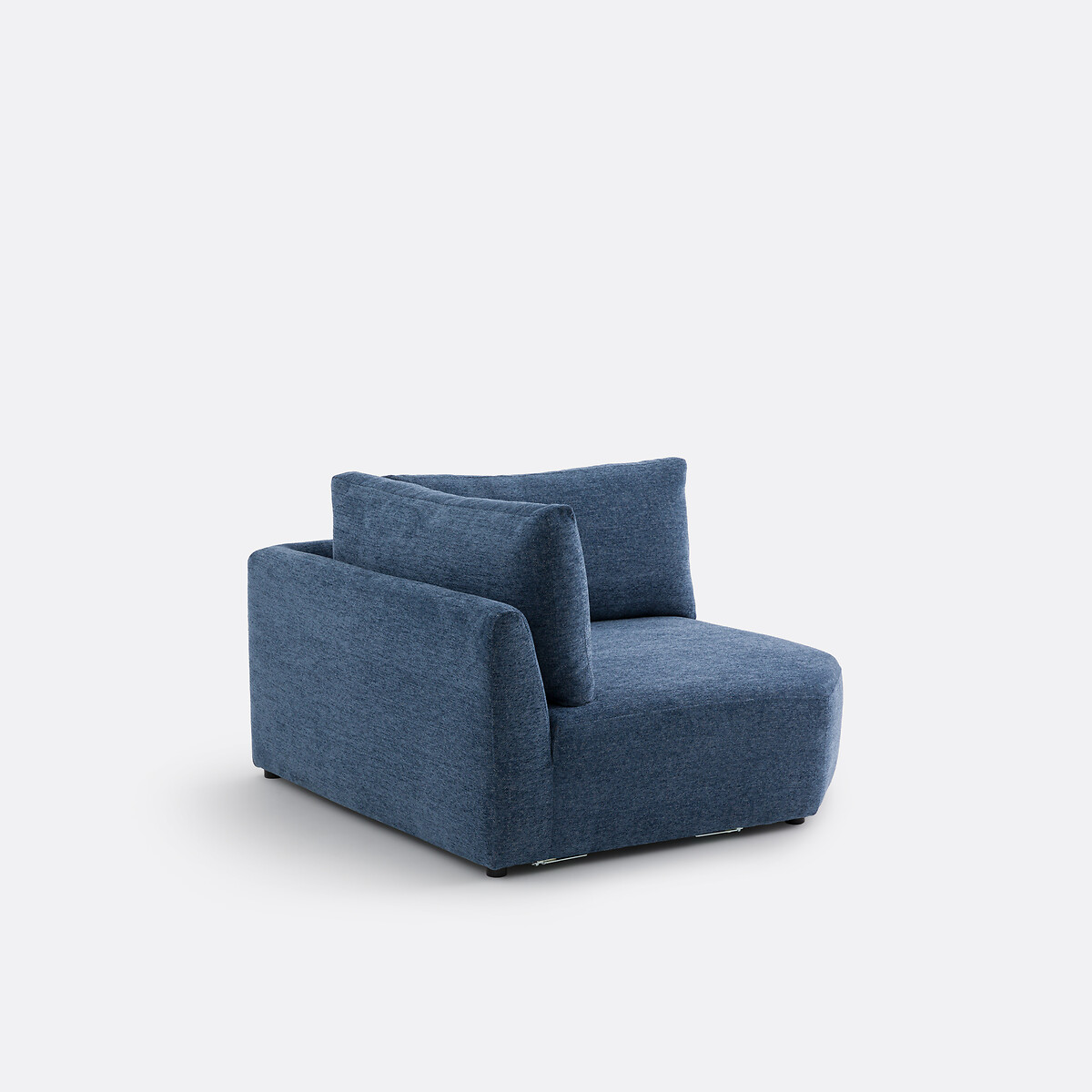 Omkeerbare hoekmodule, gemêleerde chenille, Monica nachtblauw, LA REDOUTE INTERIEURS