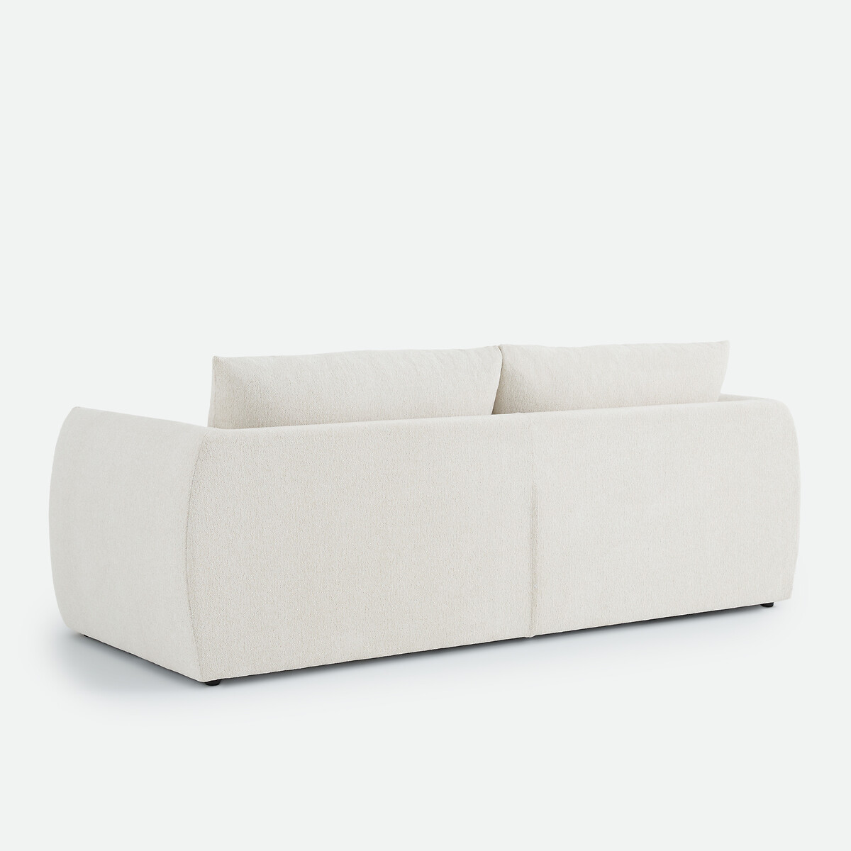 Canapé droit, 3 ou 4 places, en chenille chiné, EDITH ecru, LA REDOUTE INTERIEURS