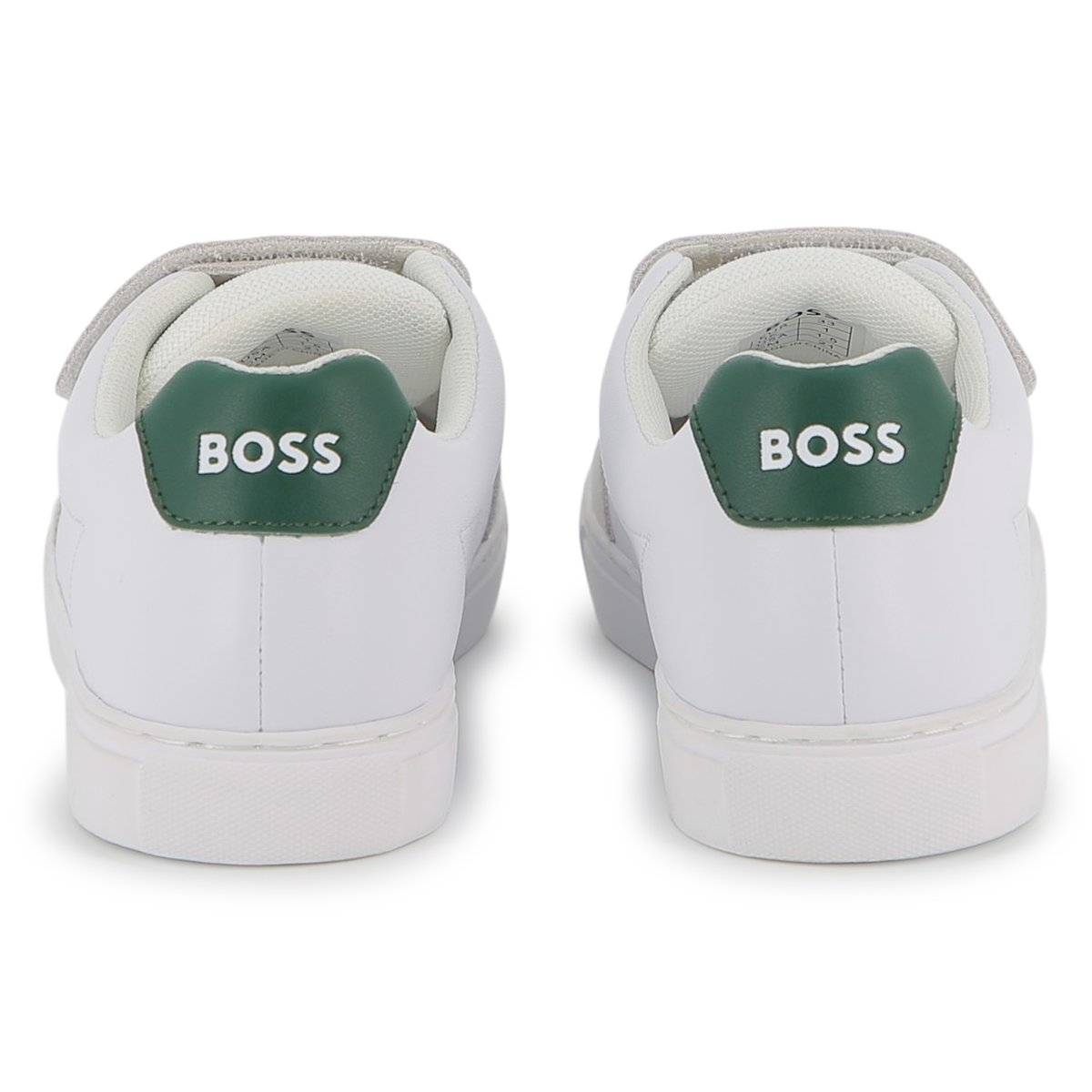 Baskets à bandes auto agrippantes blanc, BOSS KIDSWEAR