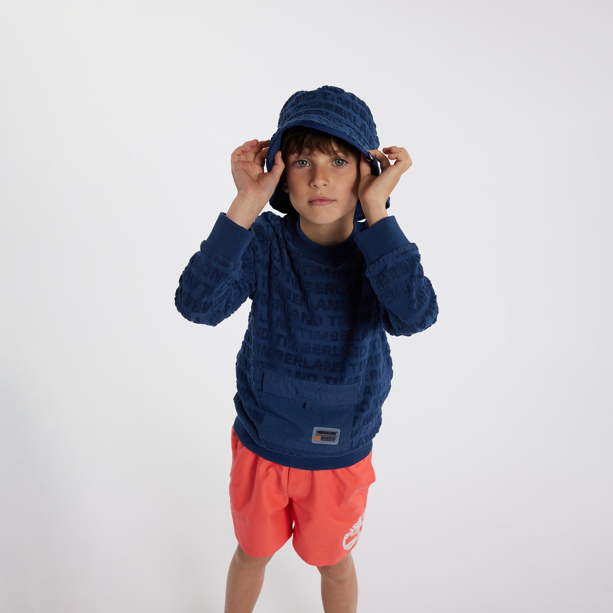 Short de bain uni avec slip mandarin, TIMBERLAND