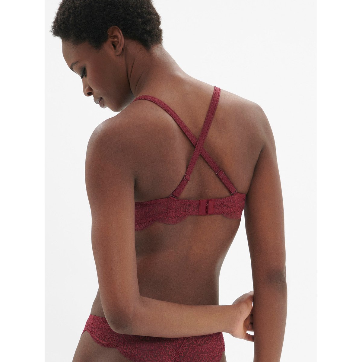 Soutien-gorge corbeille, KARMA rouge, SIMONE PERELE