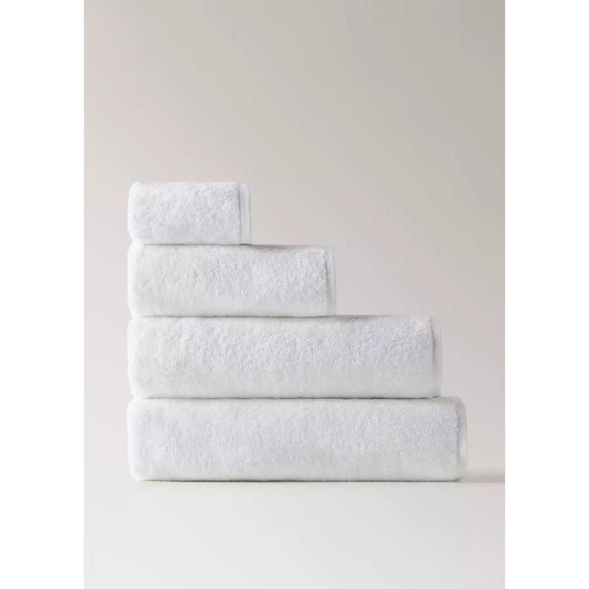 Drap de bain coton doux blanc, MANGO HOME