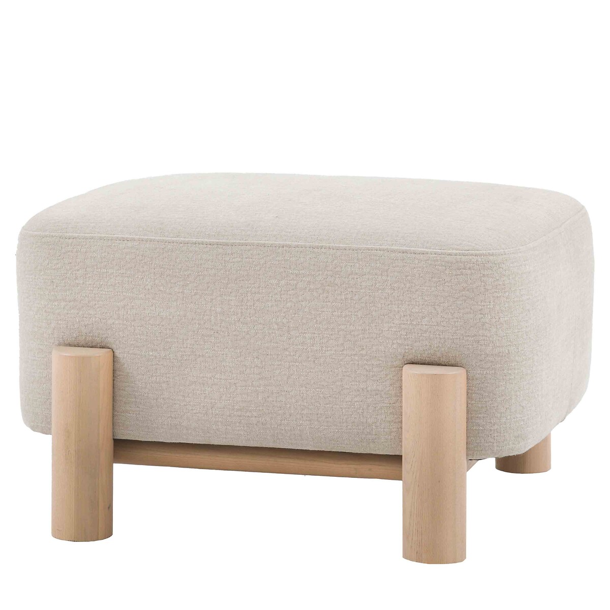 Huxley Velvet Chenille Footstool dusty, ÉDITÉ