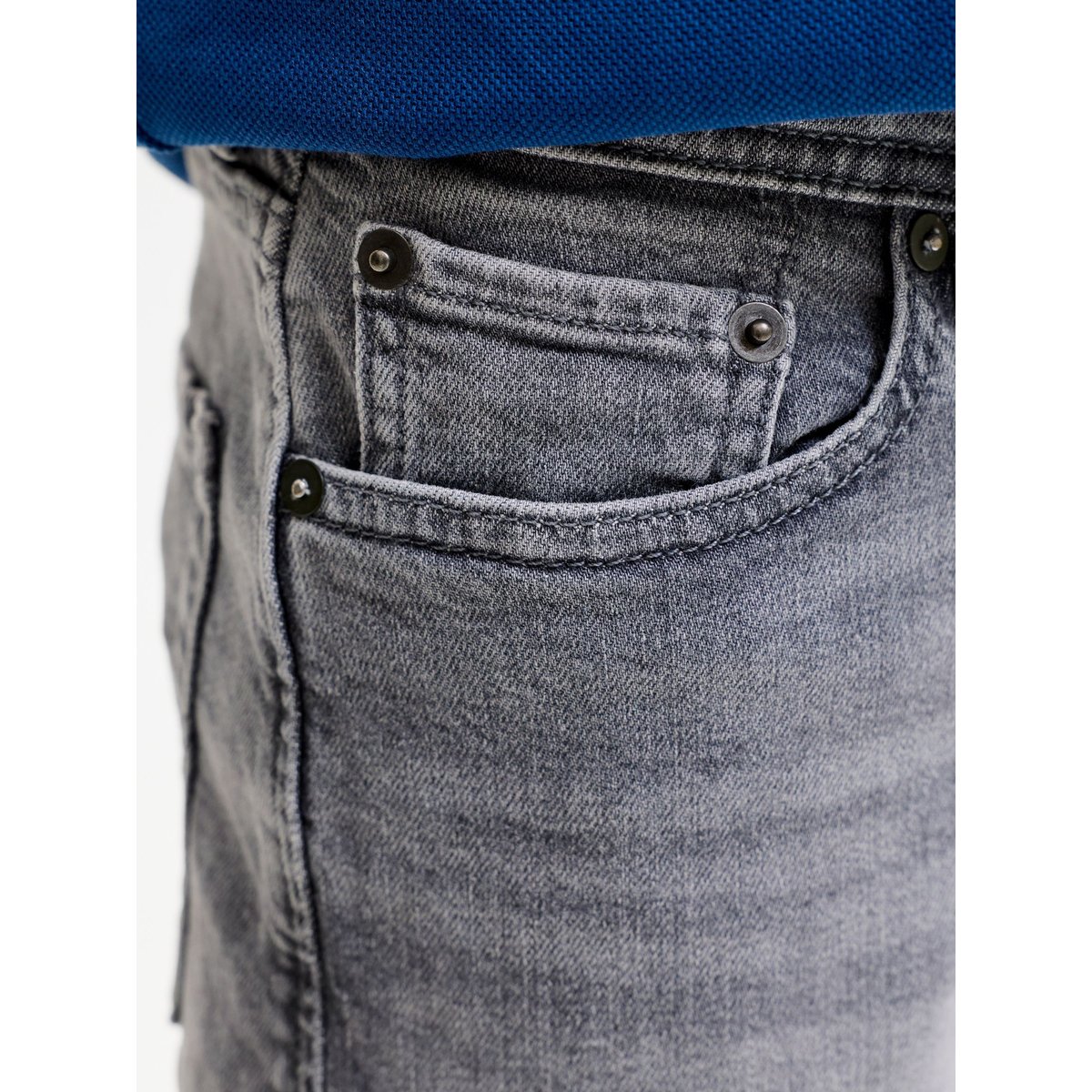 Short En Denim grey denim, JACK & JONES JUNIOR