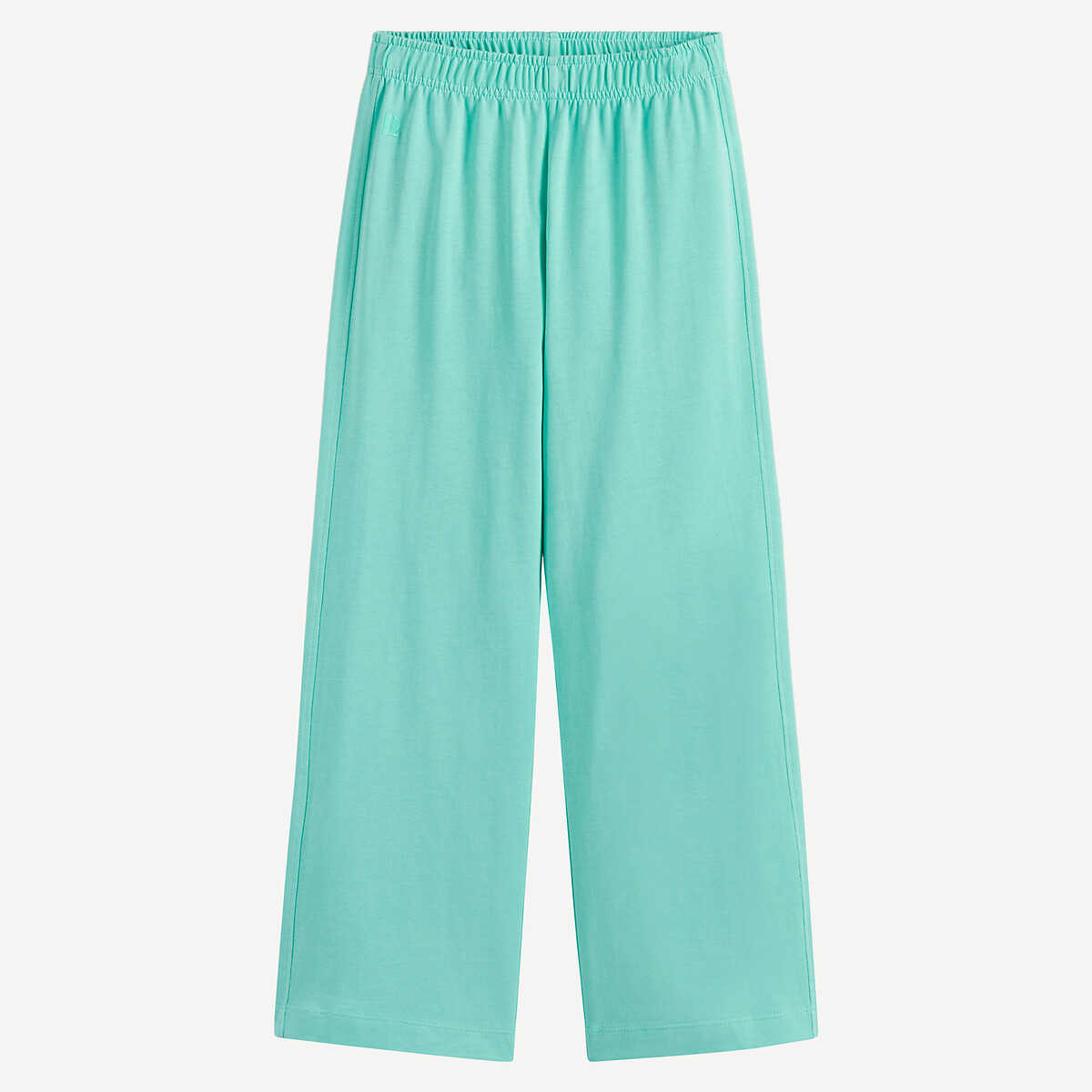 Pantalón ancho de punto grueso verde, LA REDOUTE COLLECTIONS