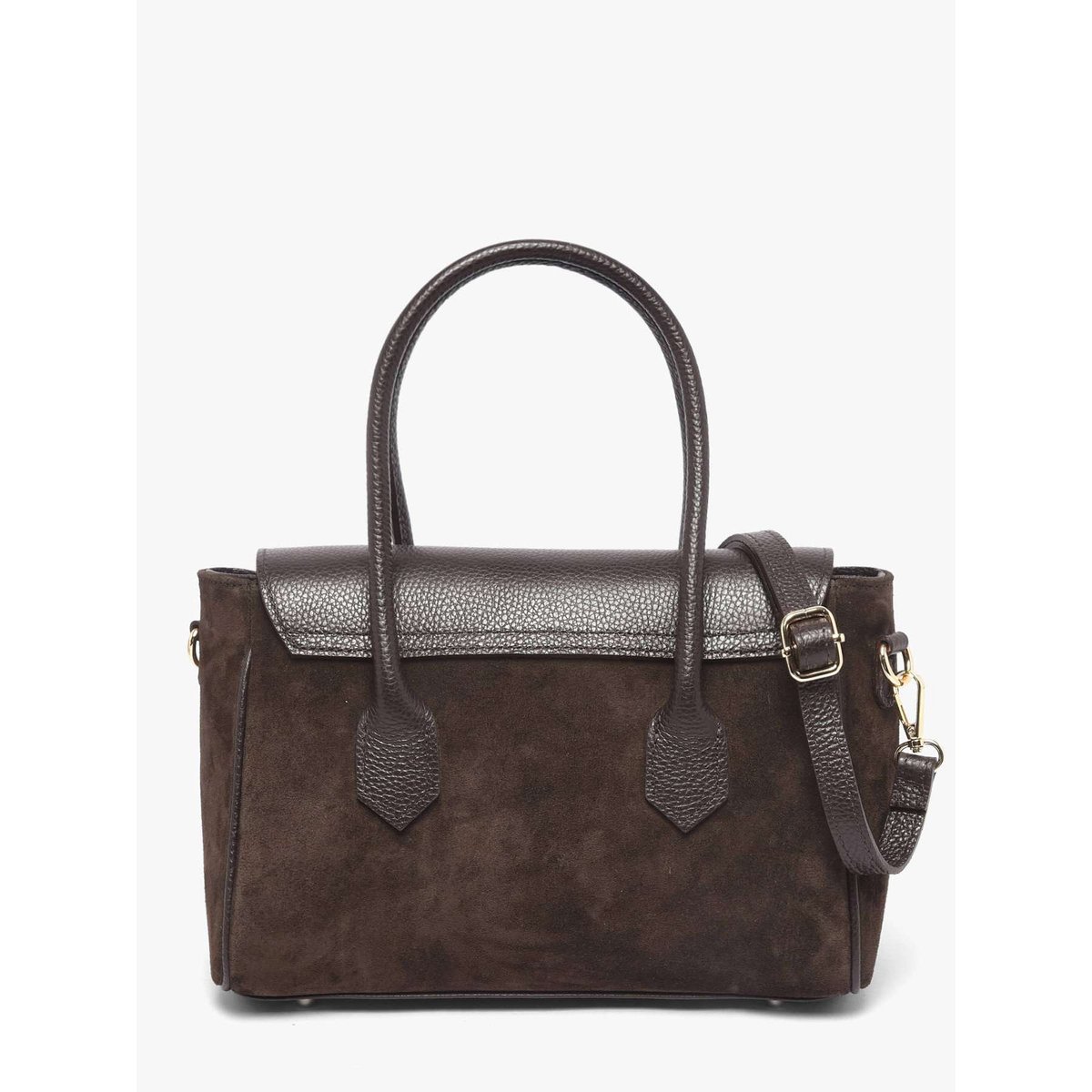 Sac porté épaule Velvet caviar cuir testa moro, MILANO