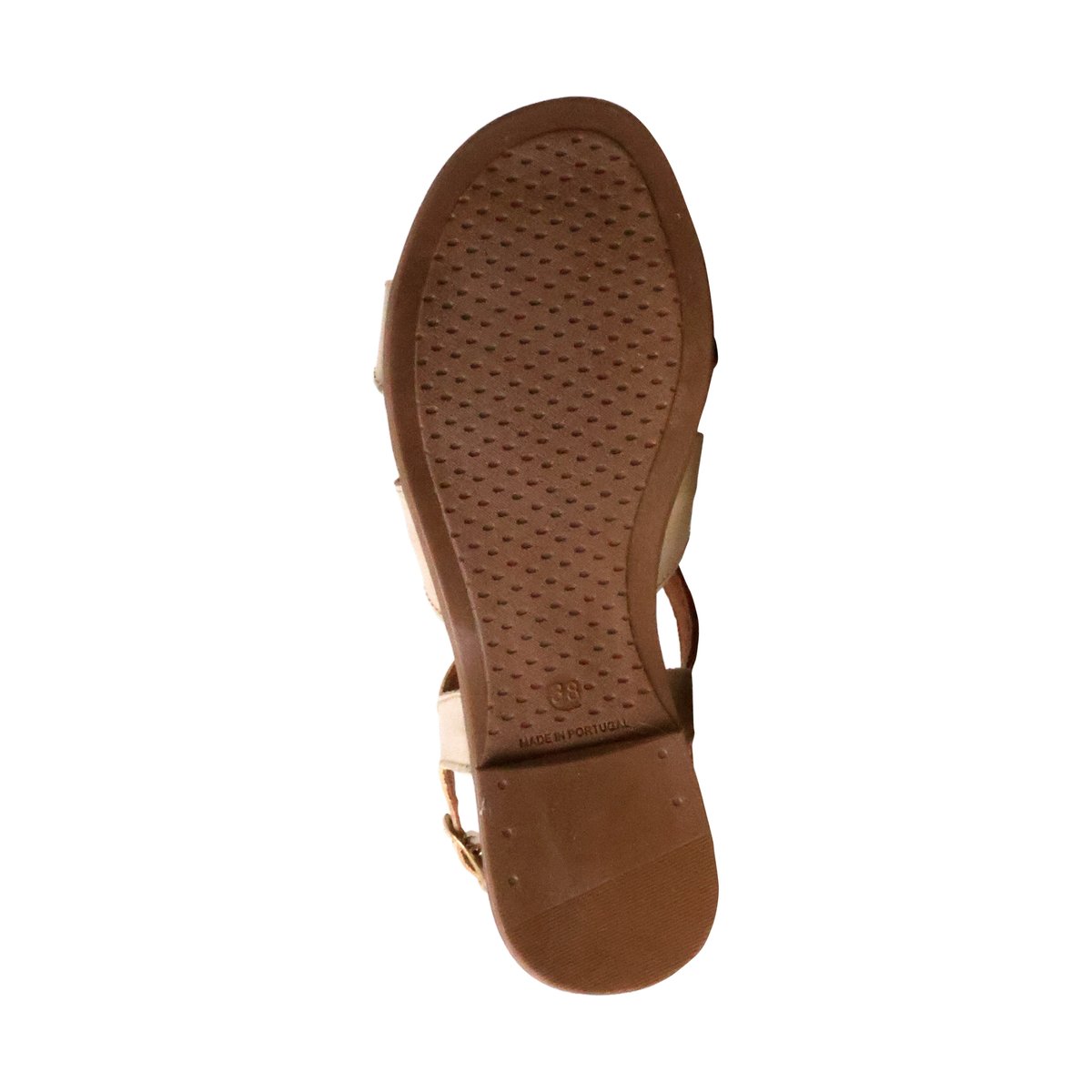 Sandales Plates Cuir Alénoa or, THE DIVINE FACTORY
