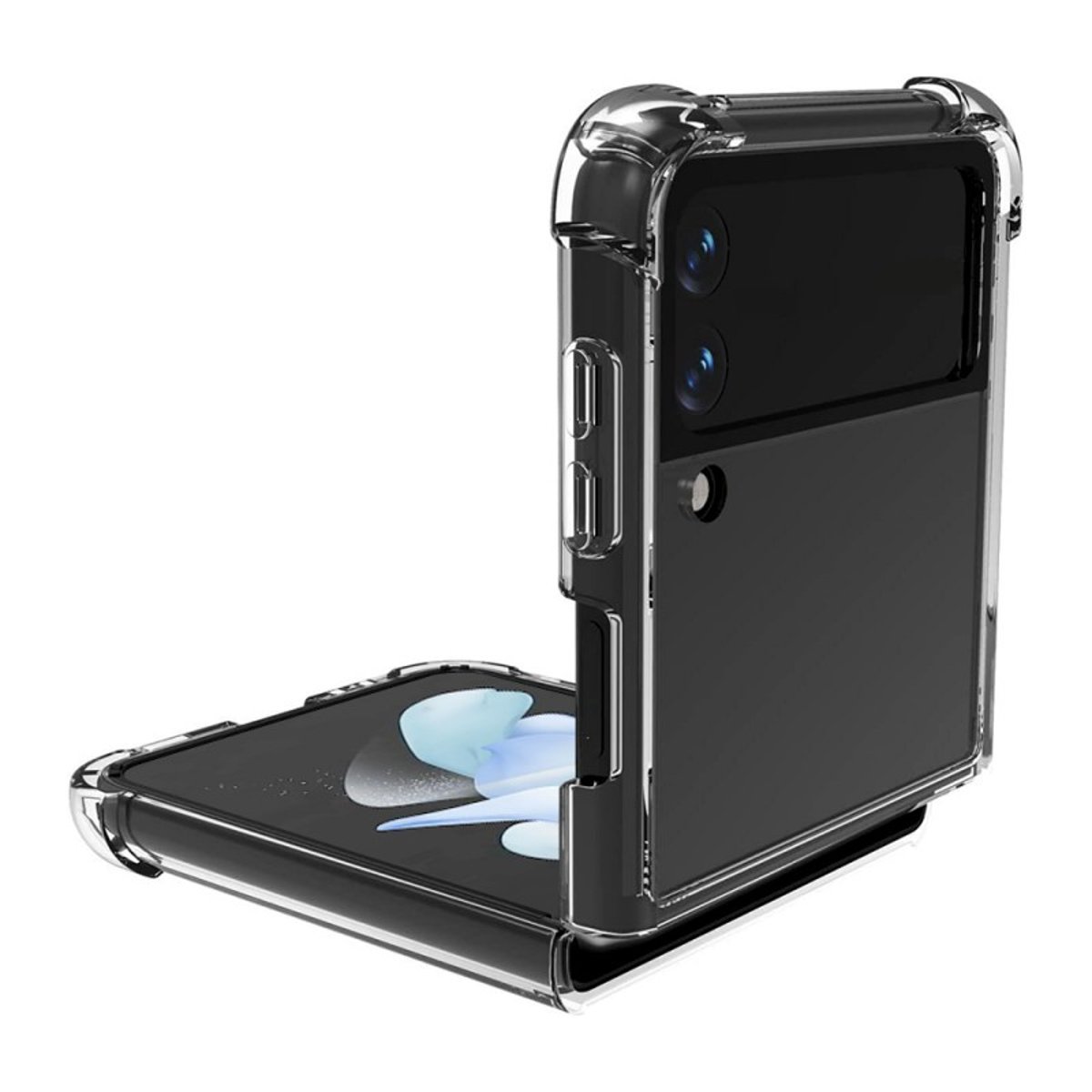 Coque souple renforcée Galaxy Z Flip 4 transparent, EVETANE