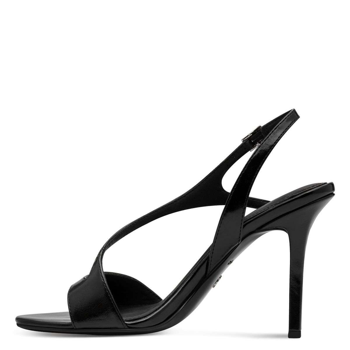 Sandale à talon en boucle noir, TAMARIS