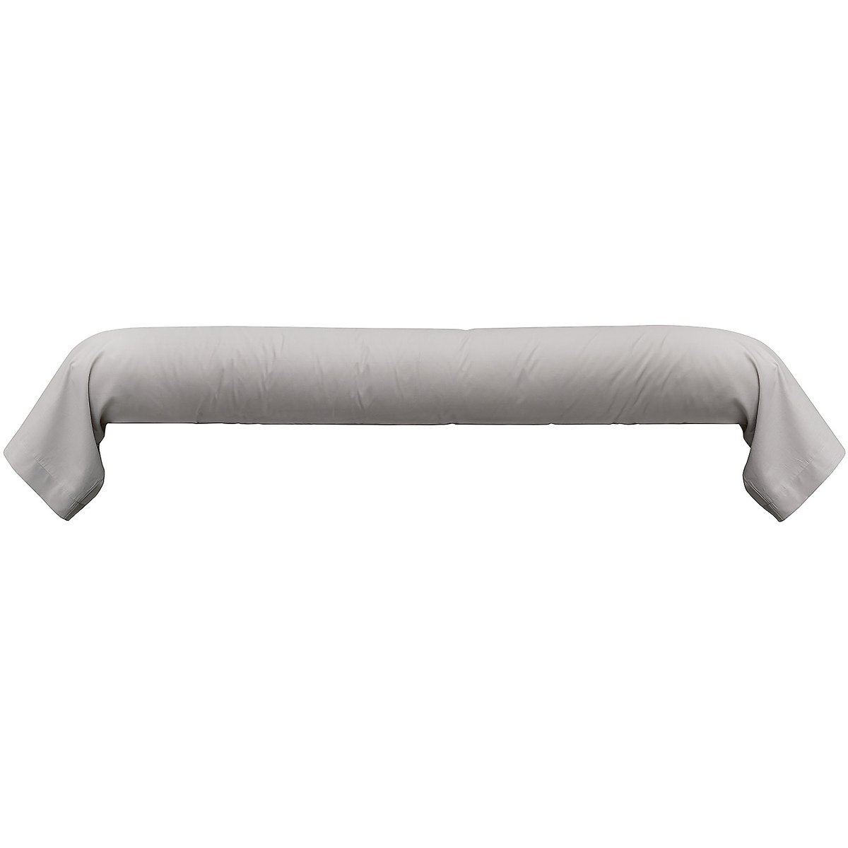 Une taie de traversin 100% coton gris clair, C DESIGN HOME TEXTILE