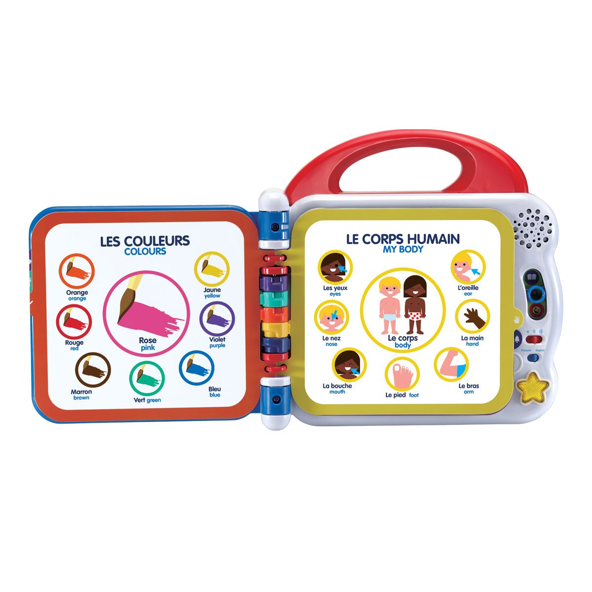 Imagier interactif bilingue blanc, OXYBUL 