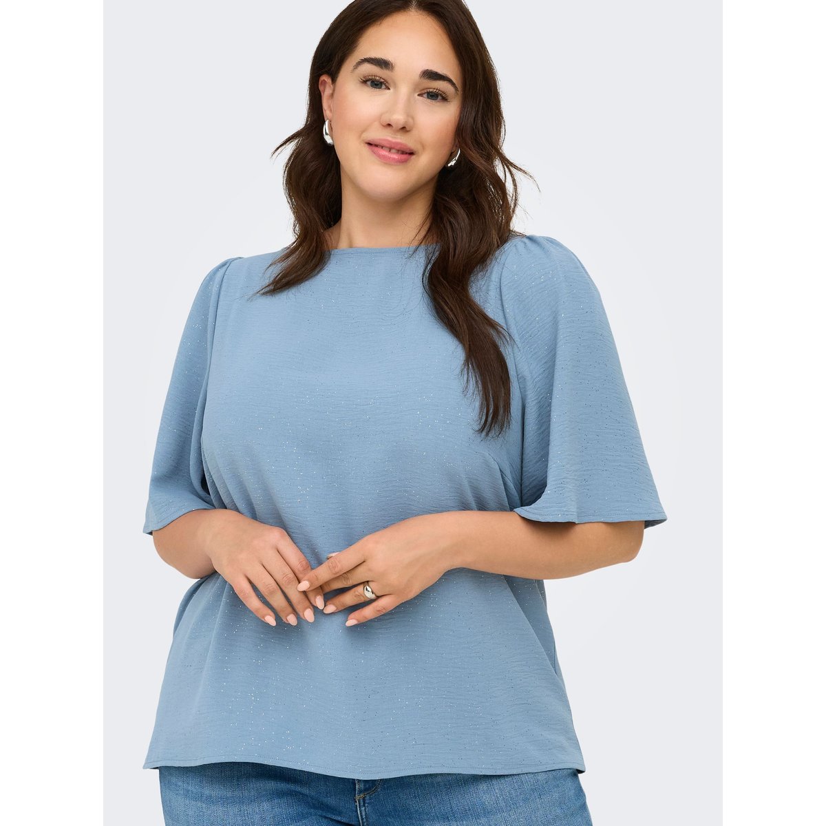 Blouse faded denim, ONLY CARMAKOMA