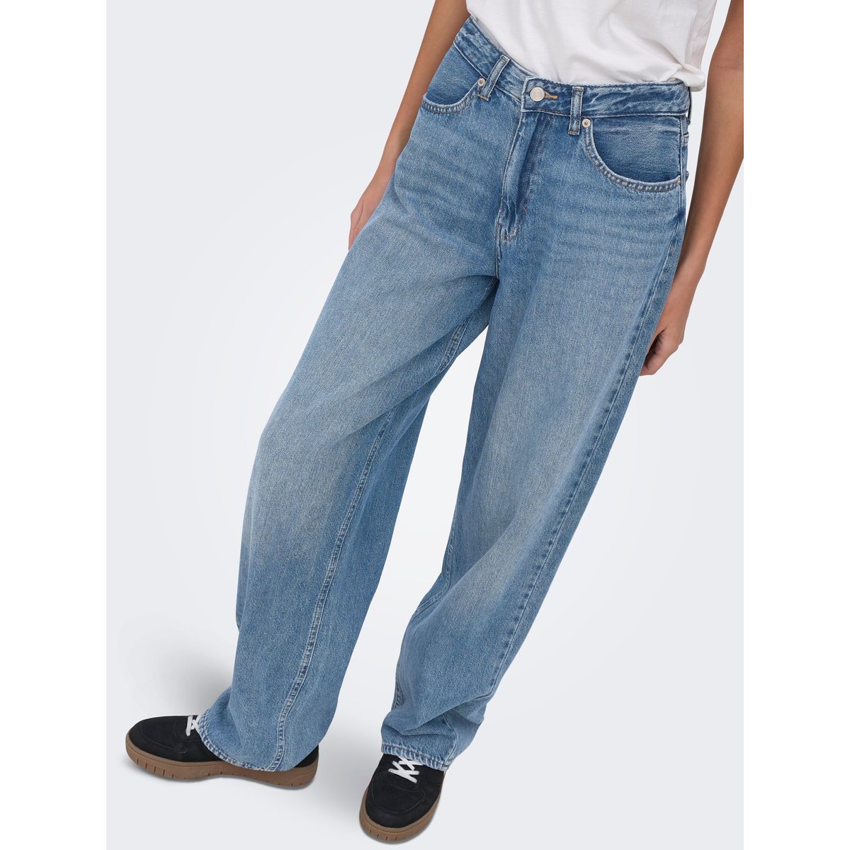 Jean Coupe Droite medium blue denim, ONLY