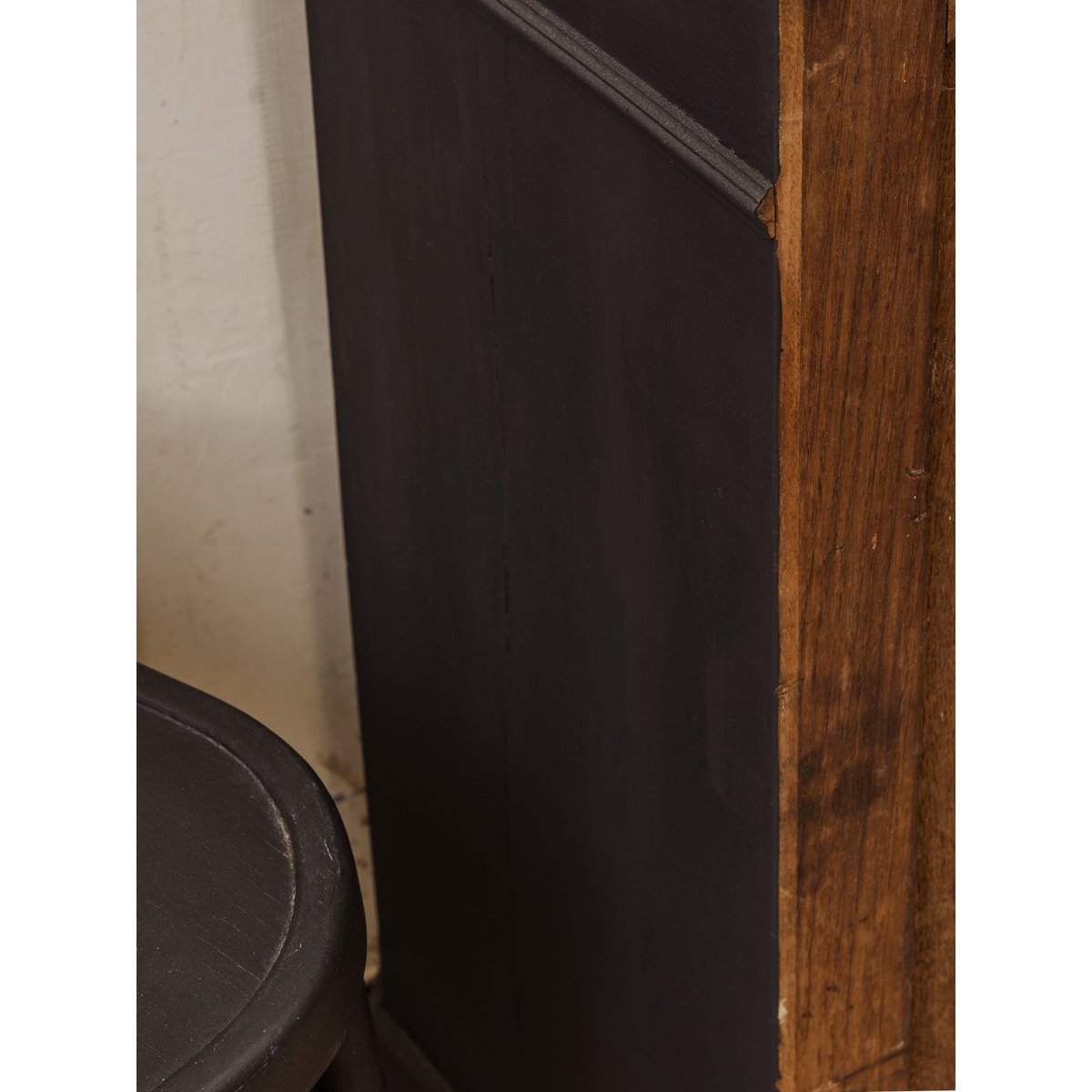 Semainier en bois noir et marbre gris Valery N°134 - Bon état noir, DEBONGOUT