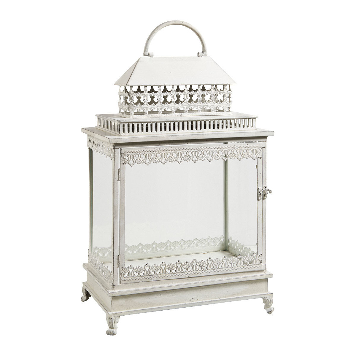 Lanterne Marie en métal blanc, MATHILDE M