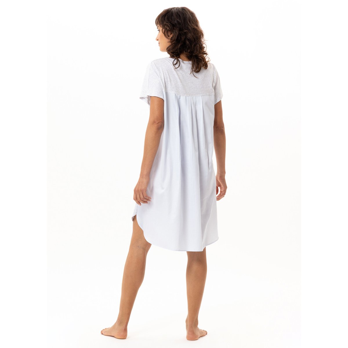 Chemise de nuit en coton modal AMY 201 multicolore, LE CHAT