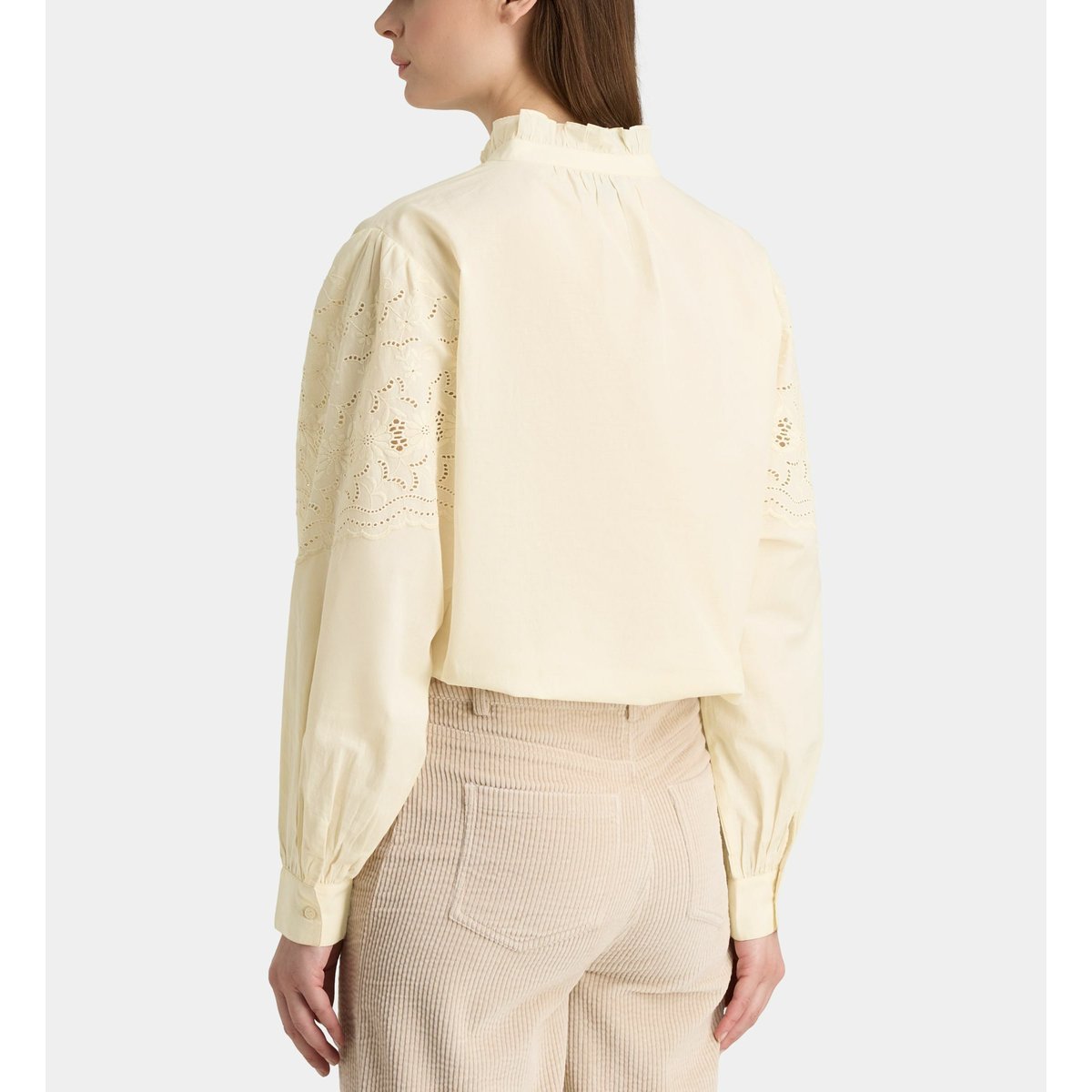 Chemise paloma brod en coton bio écru, GALERIES LAFAYETTE