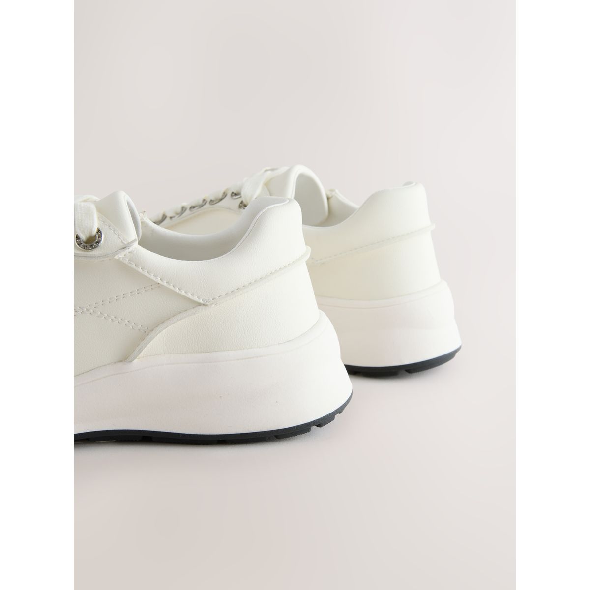 Baskets compensées à lacets forever comfort® blanc, NEXT